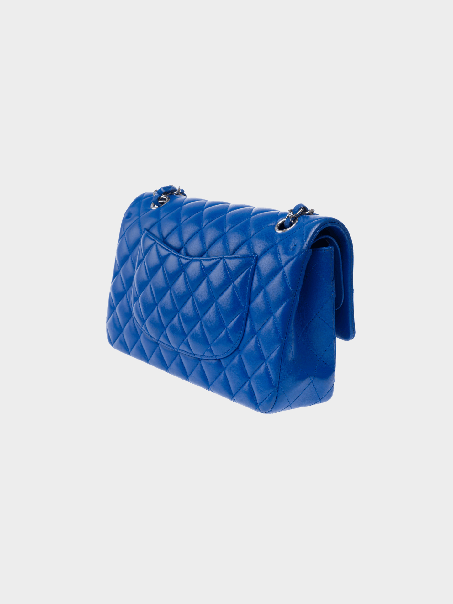 Chanel 2019 Timeless Medium Cobalt Blue Double-flap Bag