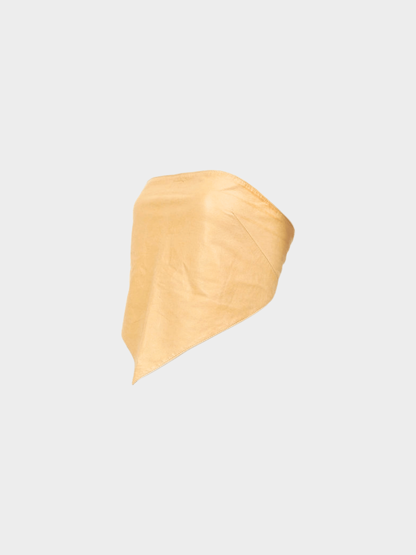 Prada SS 1999 Beige Leather Bandeau Top