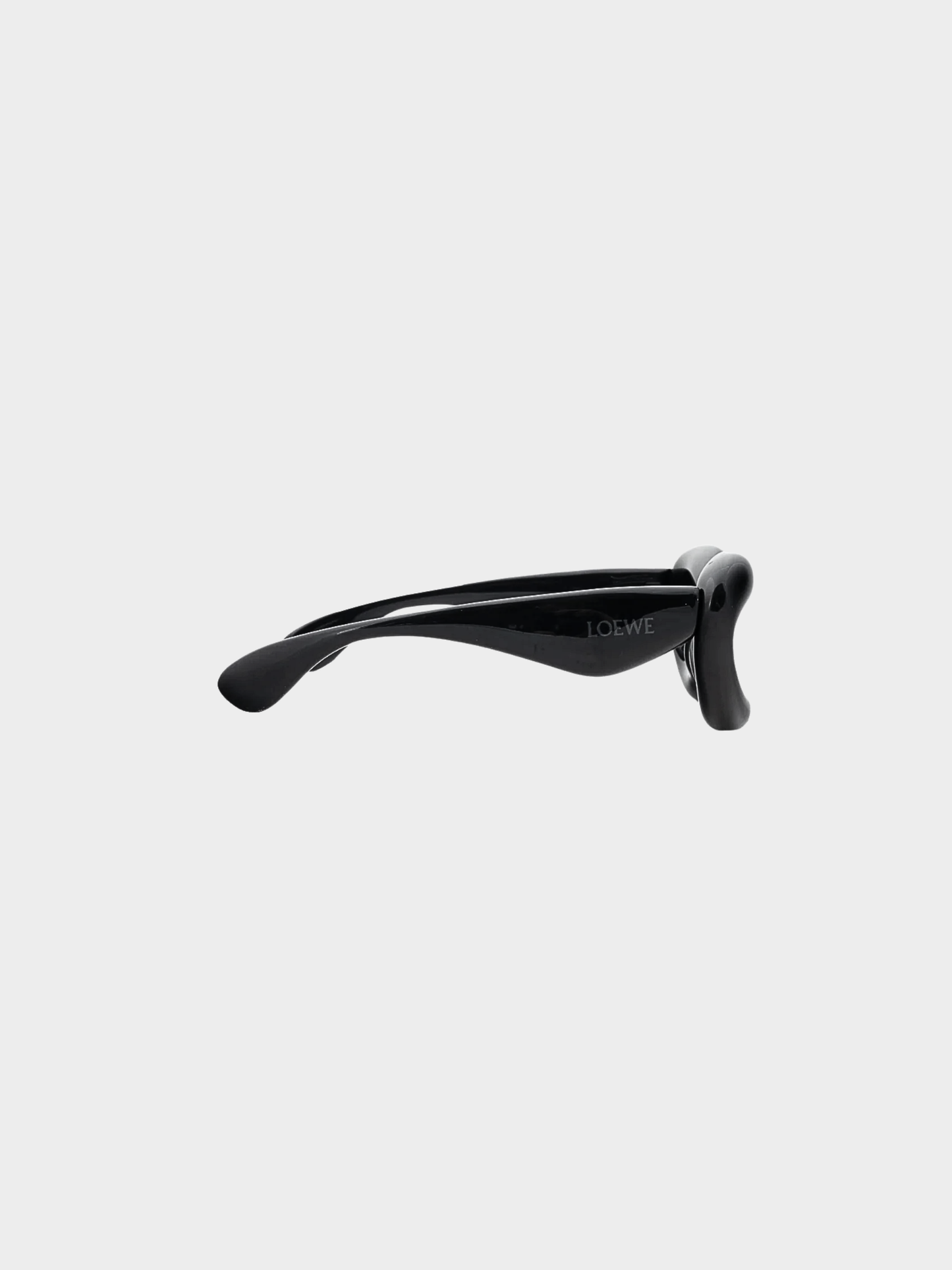 Loewe 2023 Black Cat Eye Inflated Sunglasses