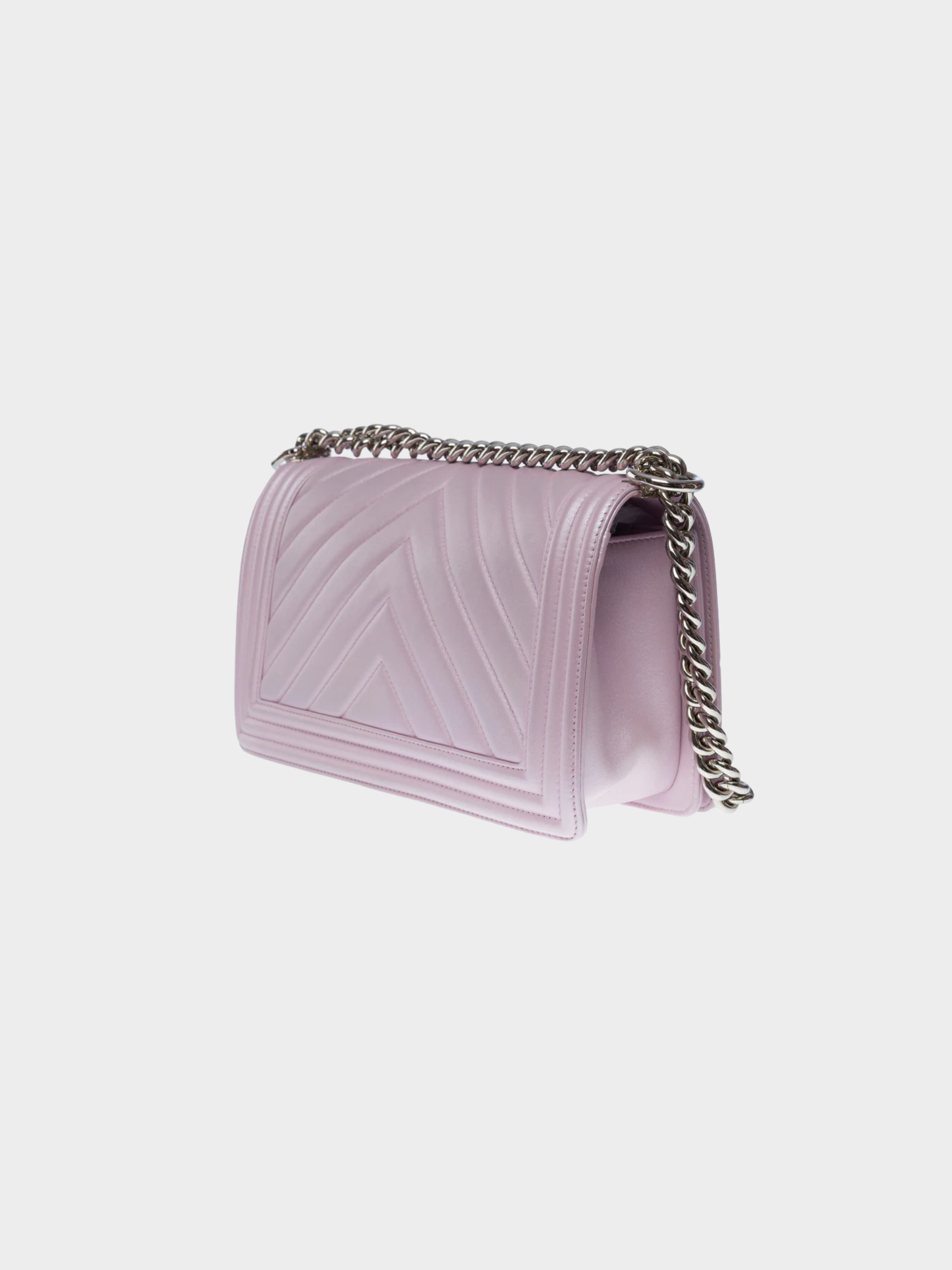 Chanel 2000s Light Purple Boy Bag