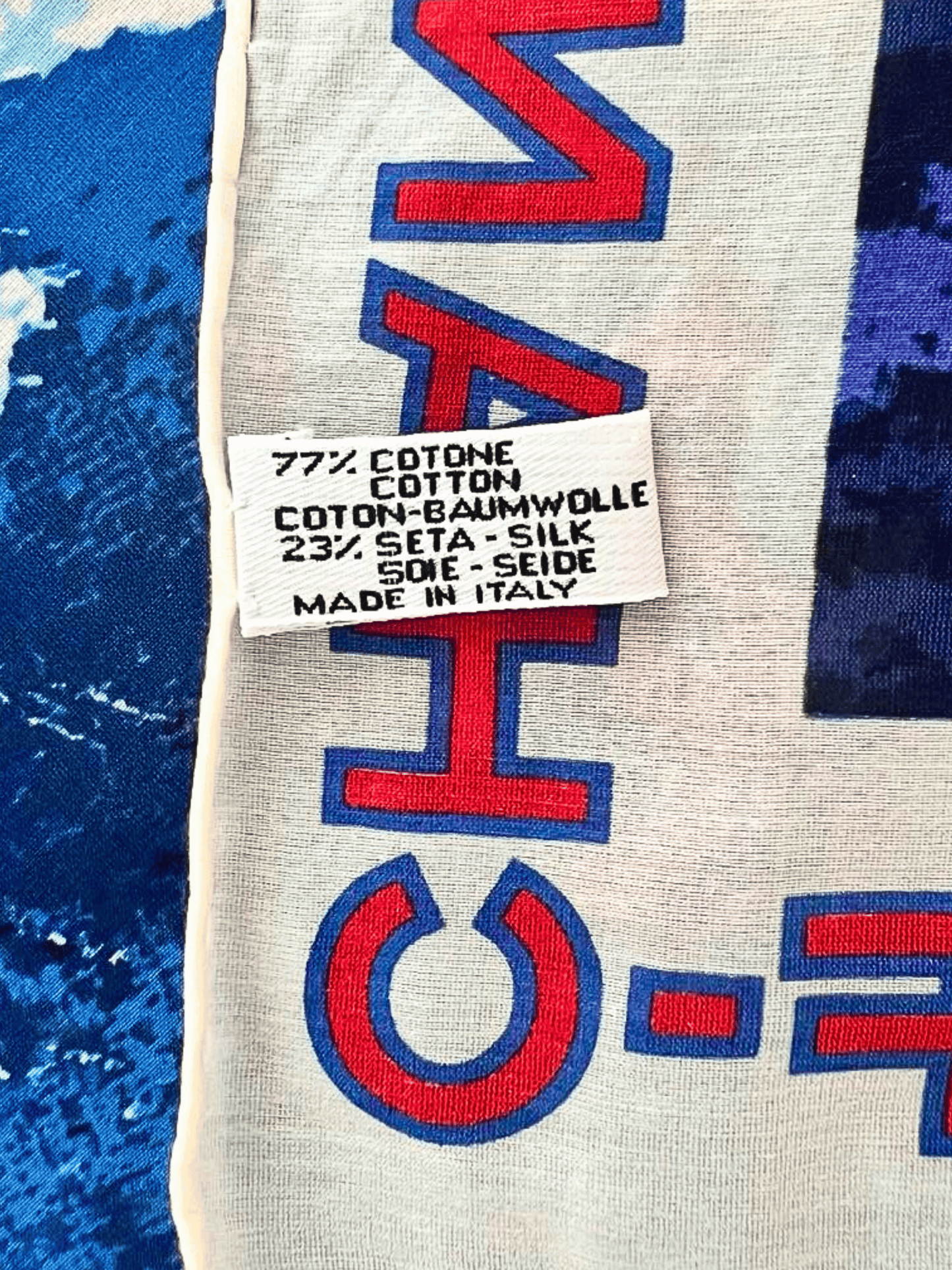 Chanel Surf SS 2002 Rare Cotton Printed Scarf