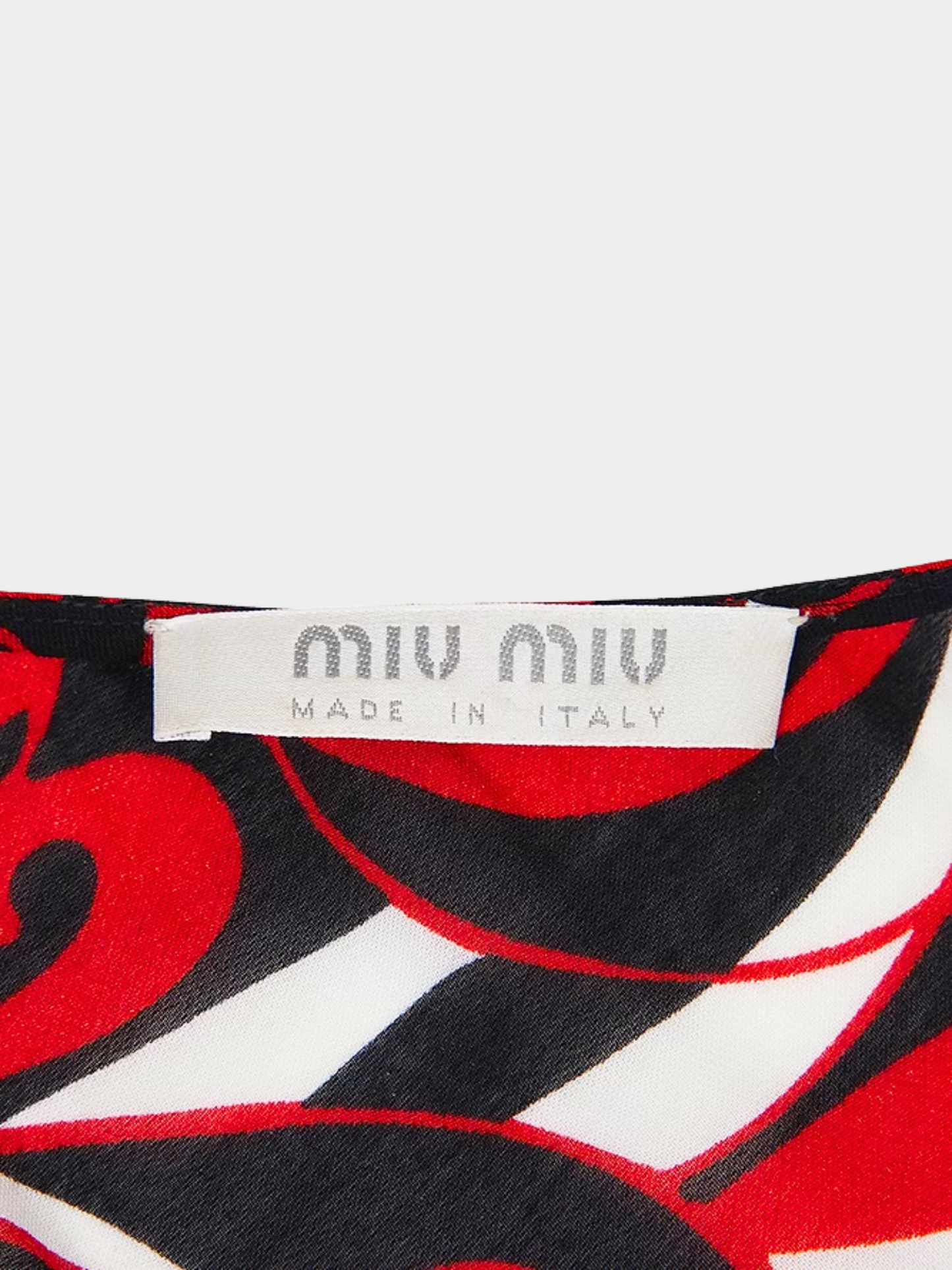 Miu Miu FW 2000 Multicolor Swirl Print Skirt