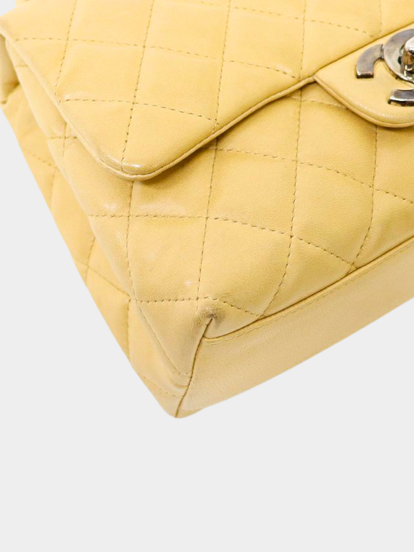 Chanel 2005 Beige Matelasse Top Handle Bag