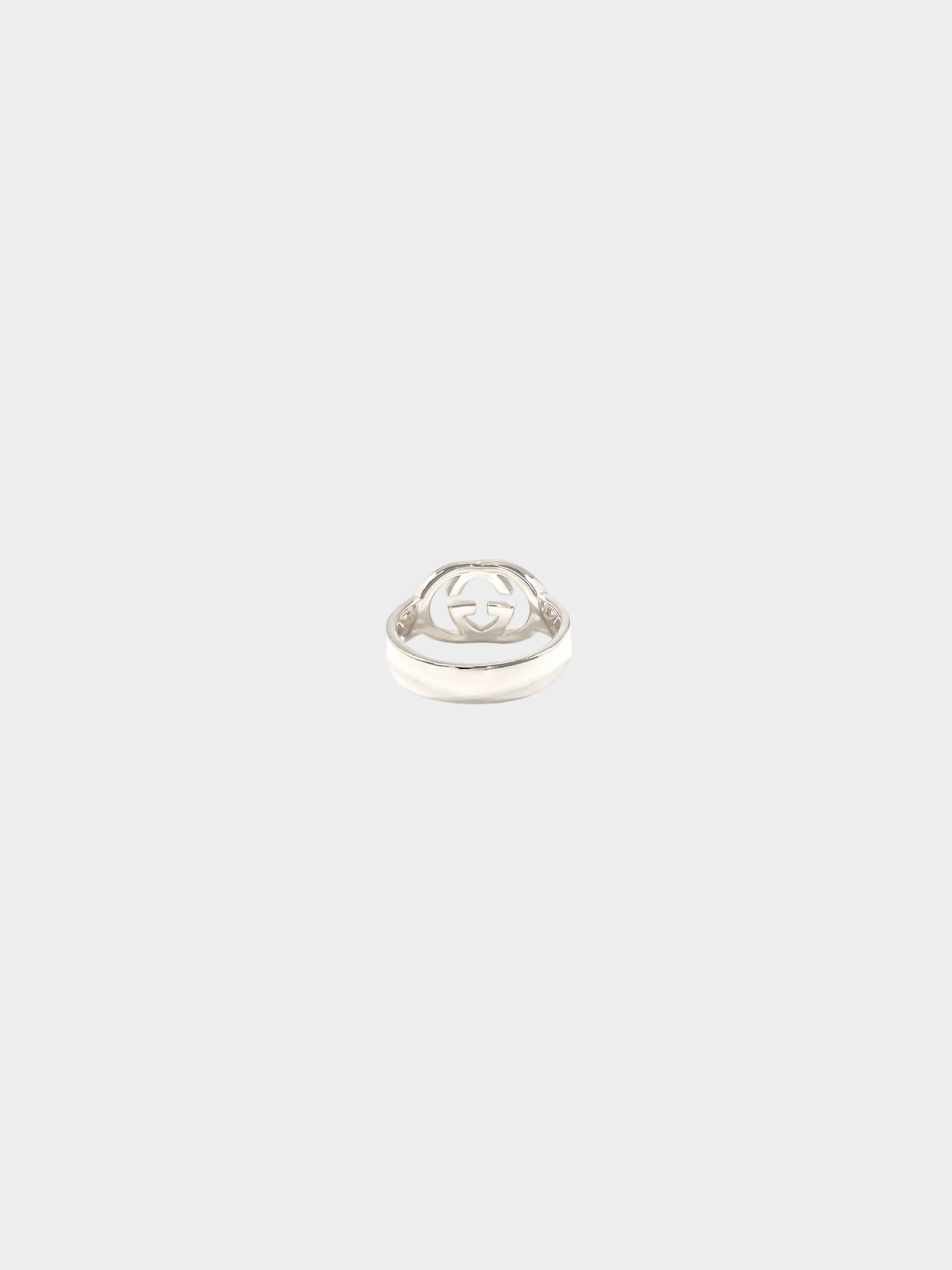 Gucci 2000s Sterling Silver G Logo Ring