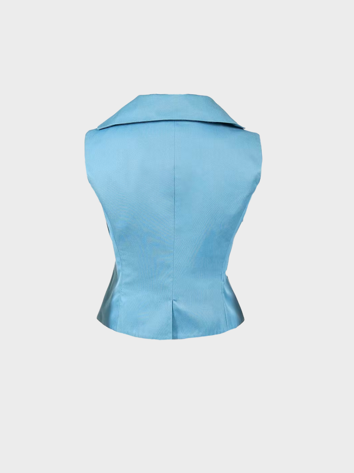 Miu Miu SS 1998 Blue Runway Tie Top