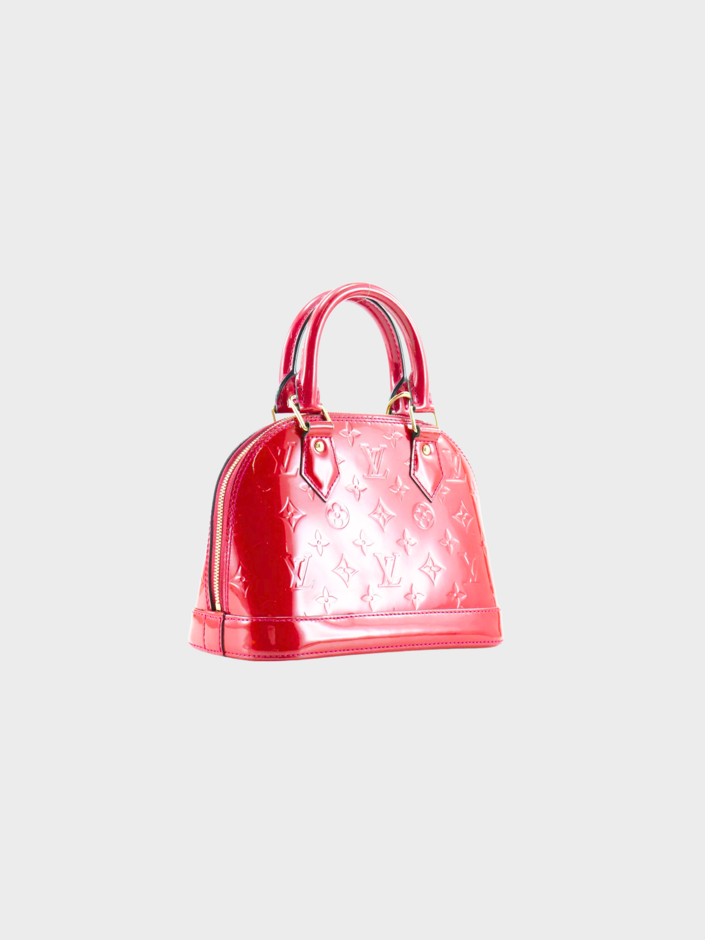 Louis Vuitton 2014 Red Alma Monogram Handbag