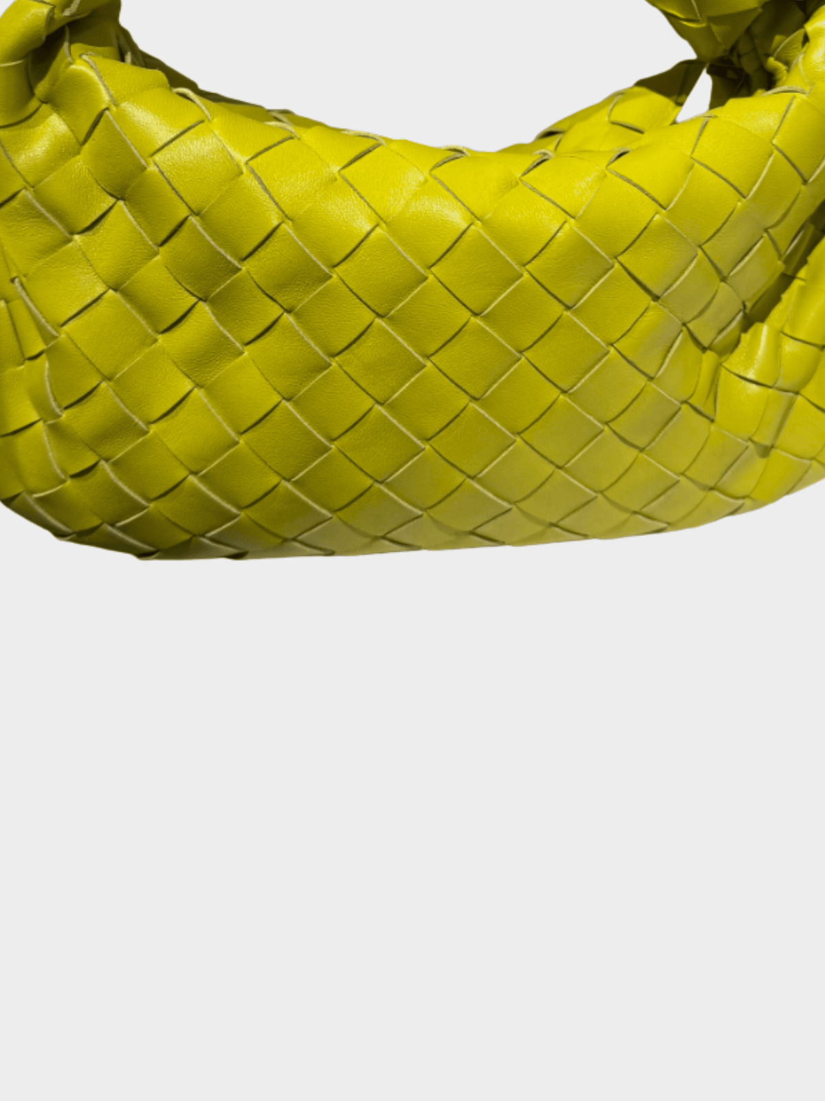 Bottega Veneta 2000s Lime Yellow Woven Bag