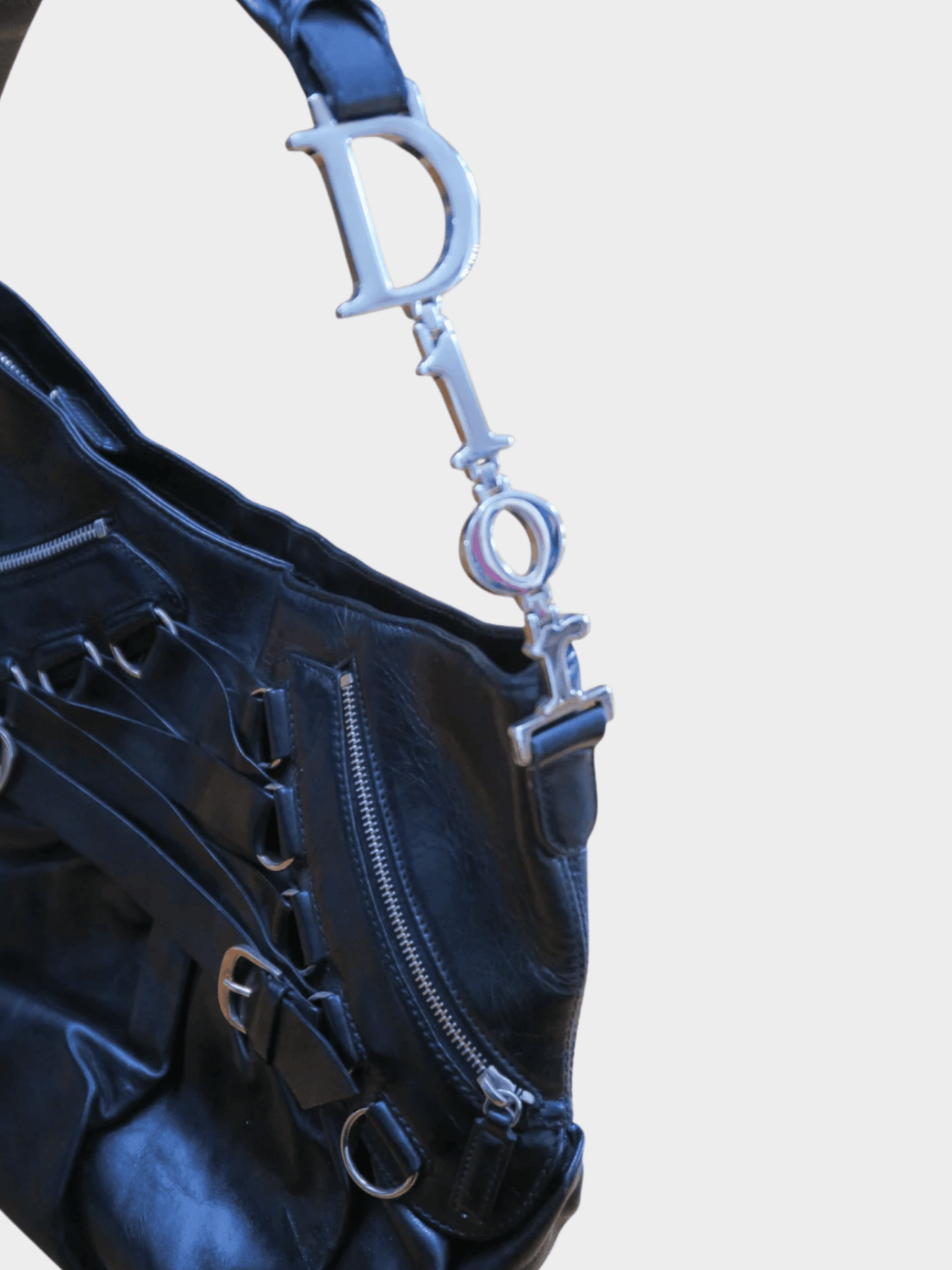 Christian Dior 2000s Black Ballet Shoulder Bag