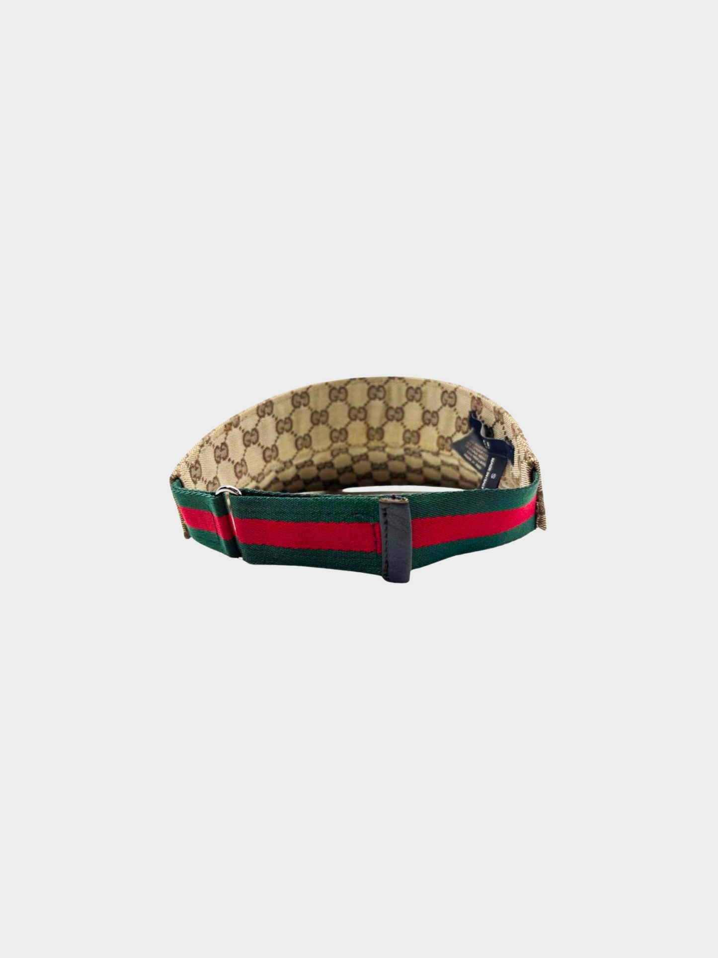 Gucci 2010s Beige GG Monogram Sherry Line Sun Visor Hat