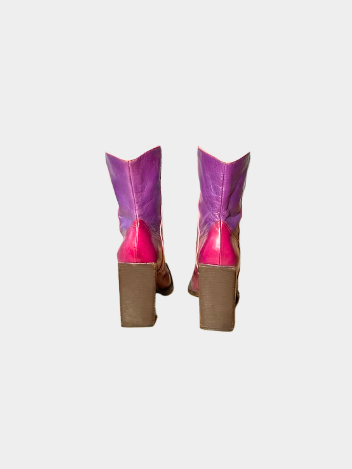 Miu Miu SS 1999 Pink and Purple Cowboy Boots