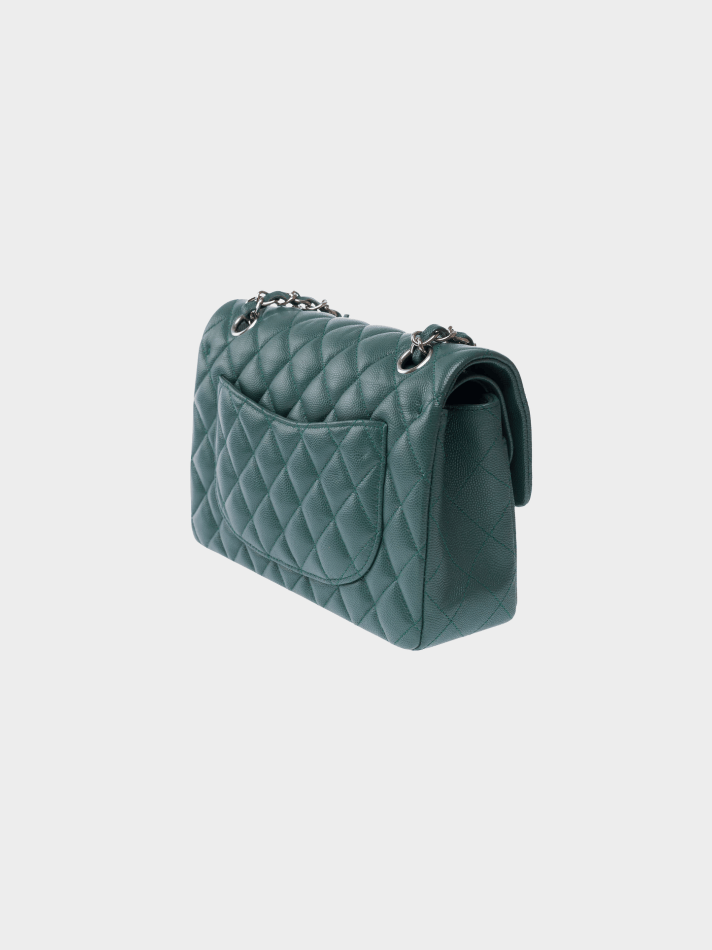 Chanel 2018 Dark Turquoise Classic Flap Bag