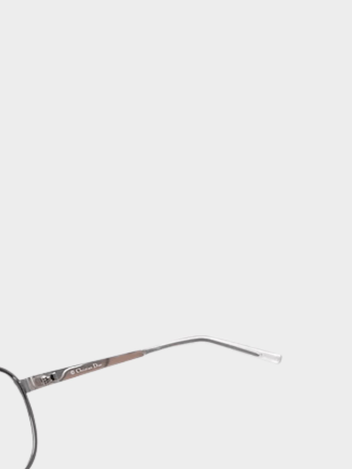 Christian Dior by John Galliano SS 2000 Silver Rodeo Drive Shield Sunglasses