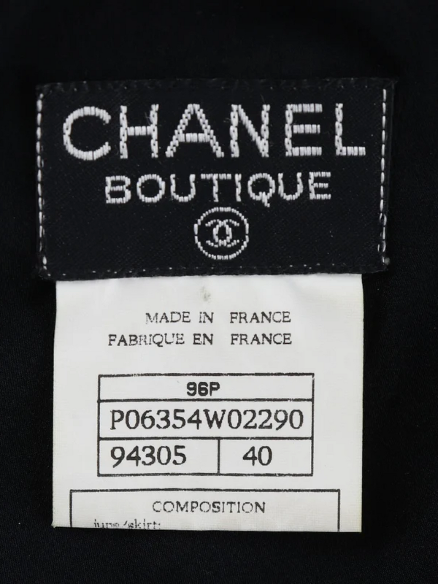 Chanel 2000s Black Flared Skirt With Coco Mark Buttons