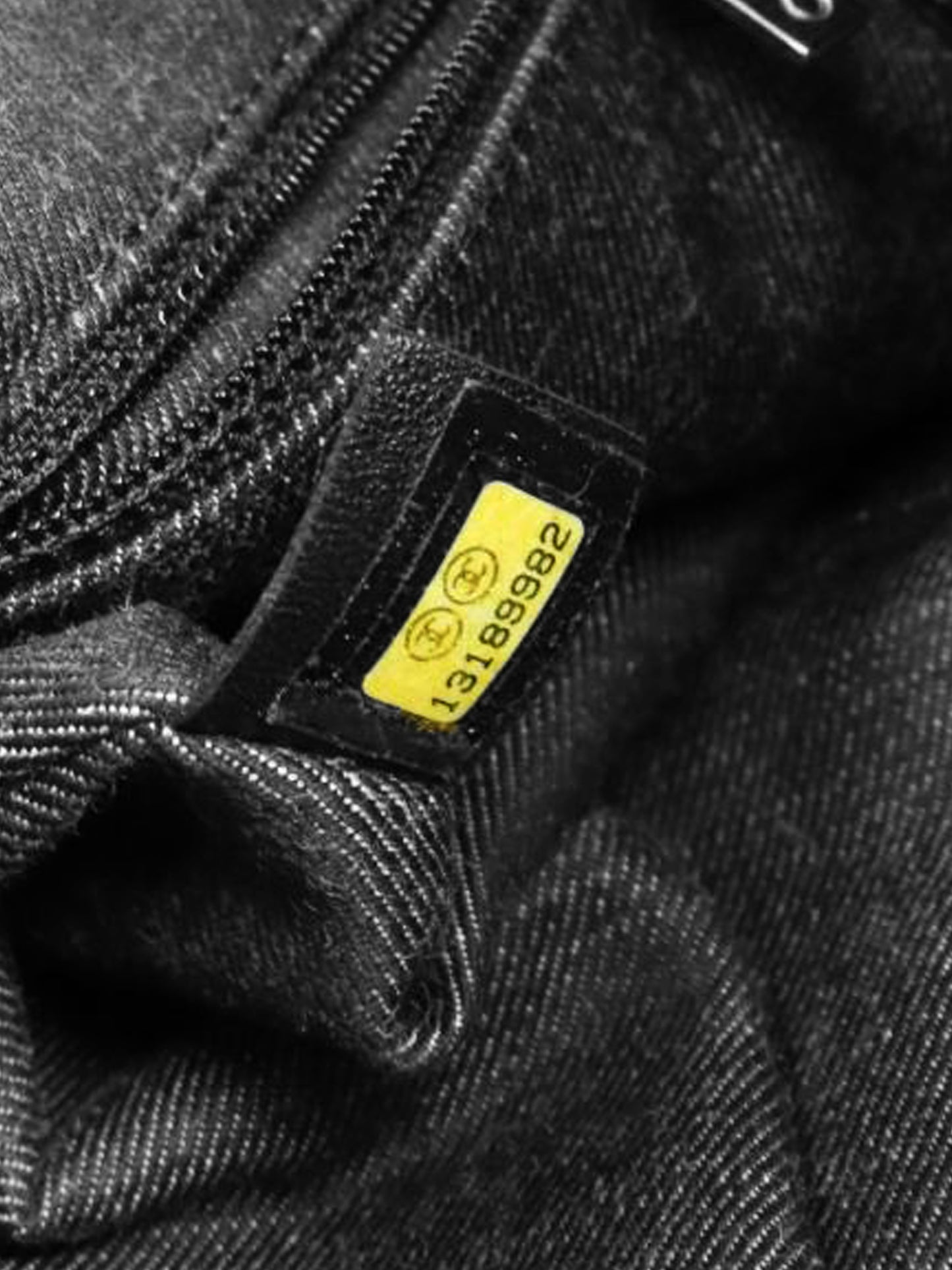 Chanel 2009-2010 Black and White Stripe Shopping Tote Bag