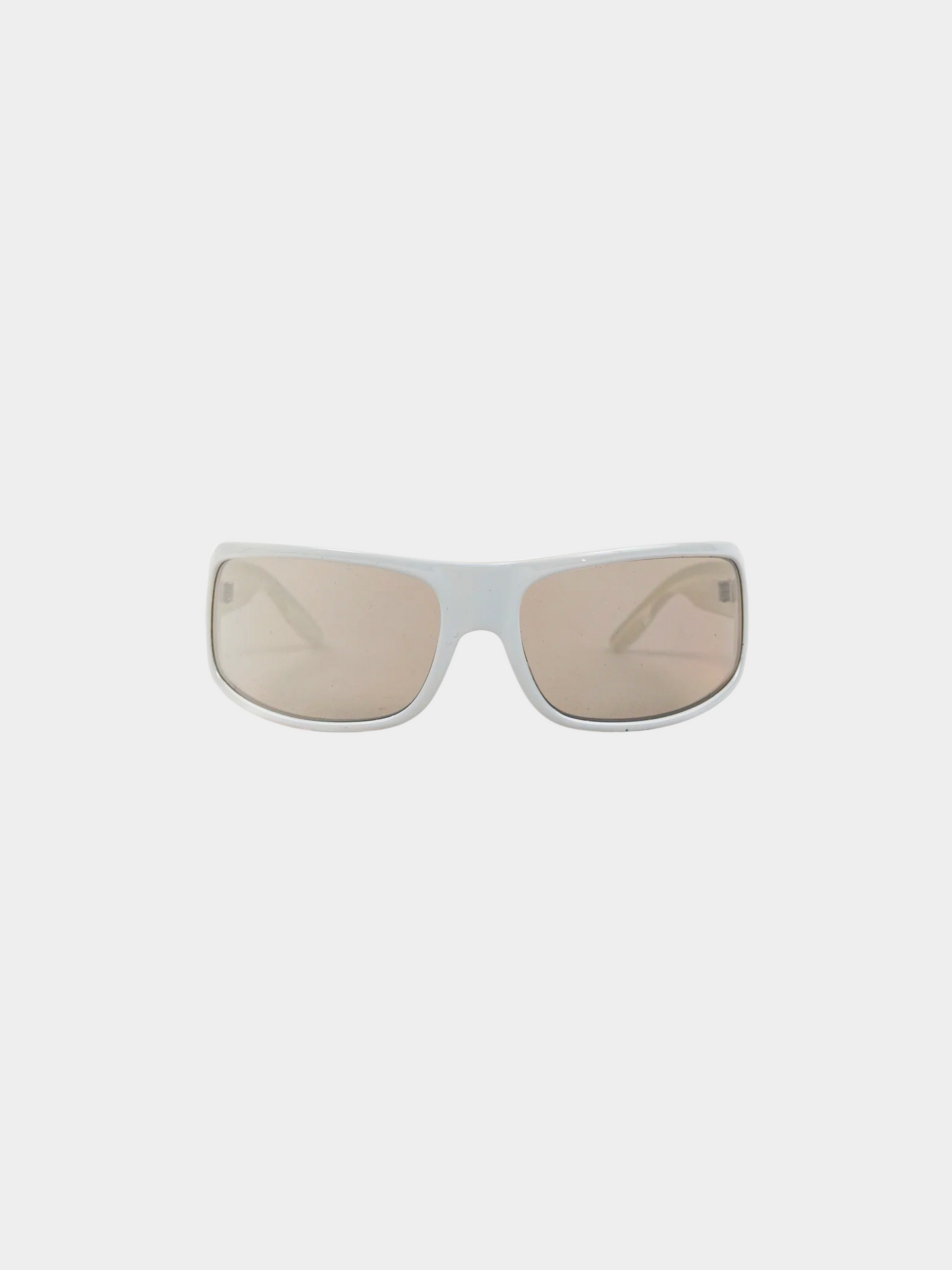 Missoni 2000s Grey Oversized Rectangle Sunglasses