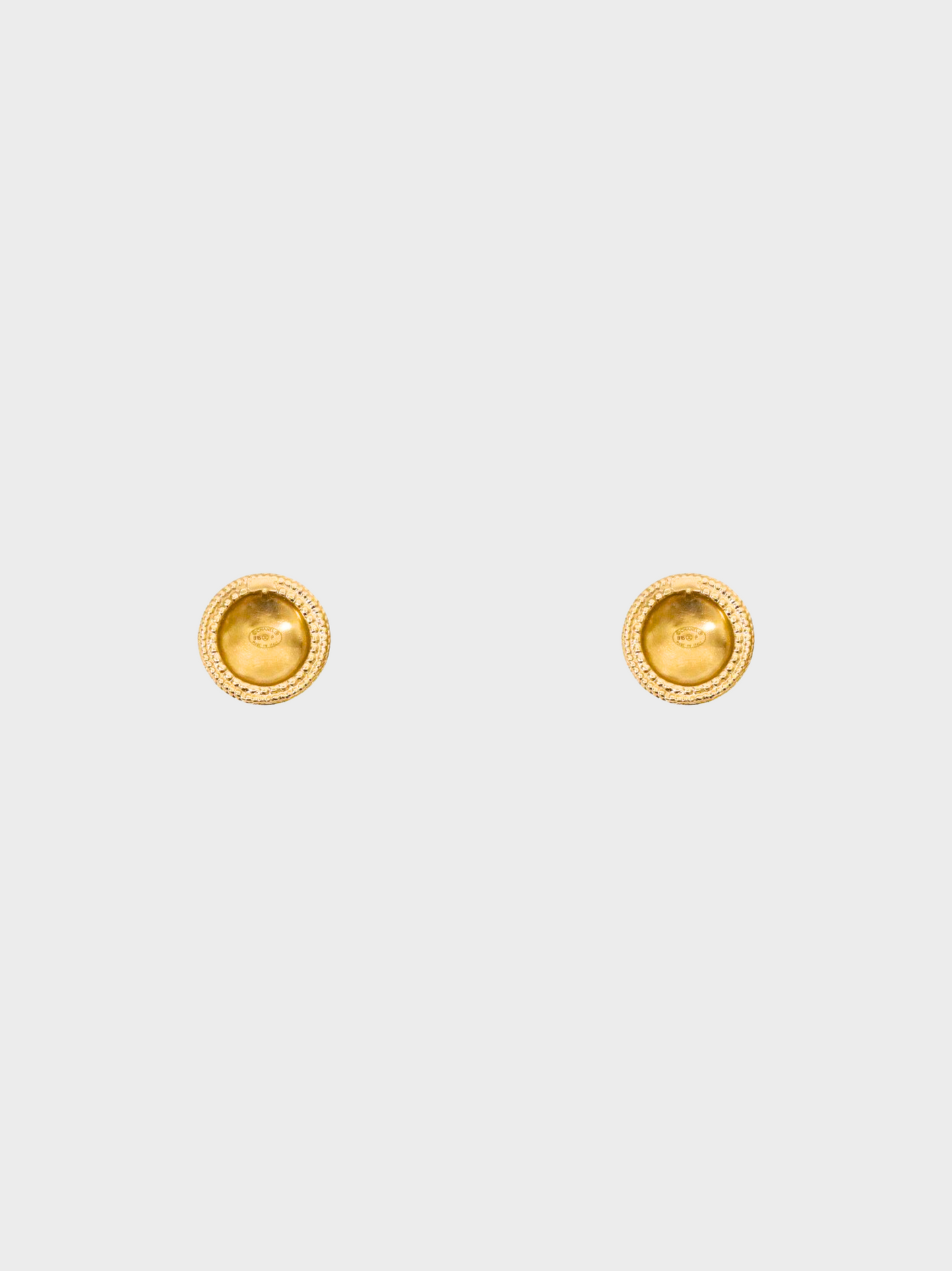 Chanel Spring 1985 Gold Stud Earrings