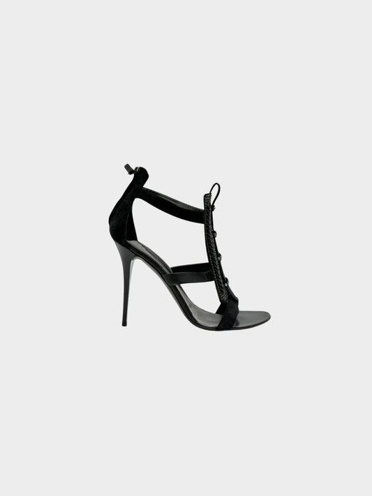 Giuseppe Zanotti 2000s Black Sandal Heels