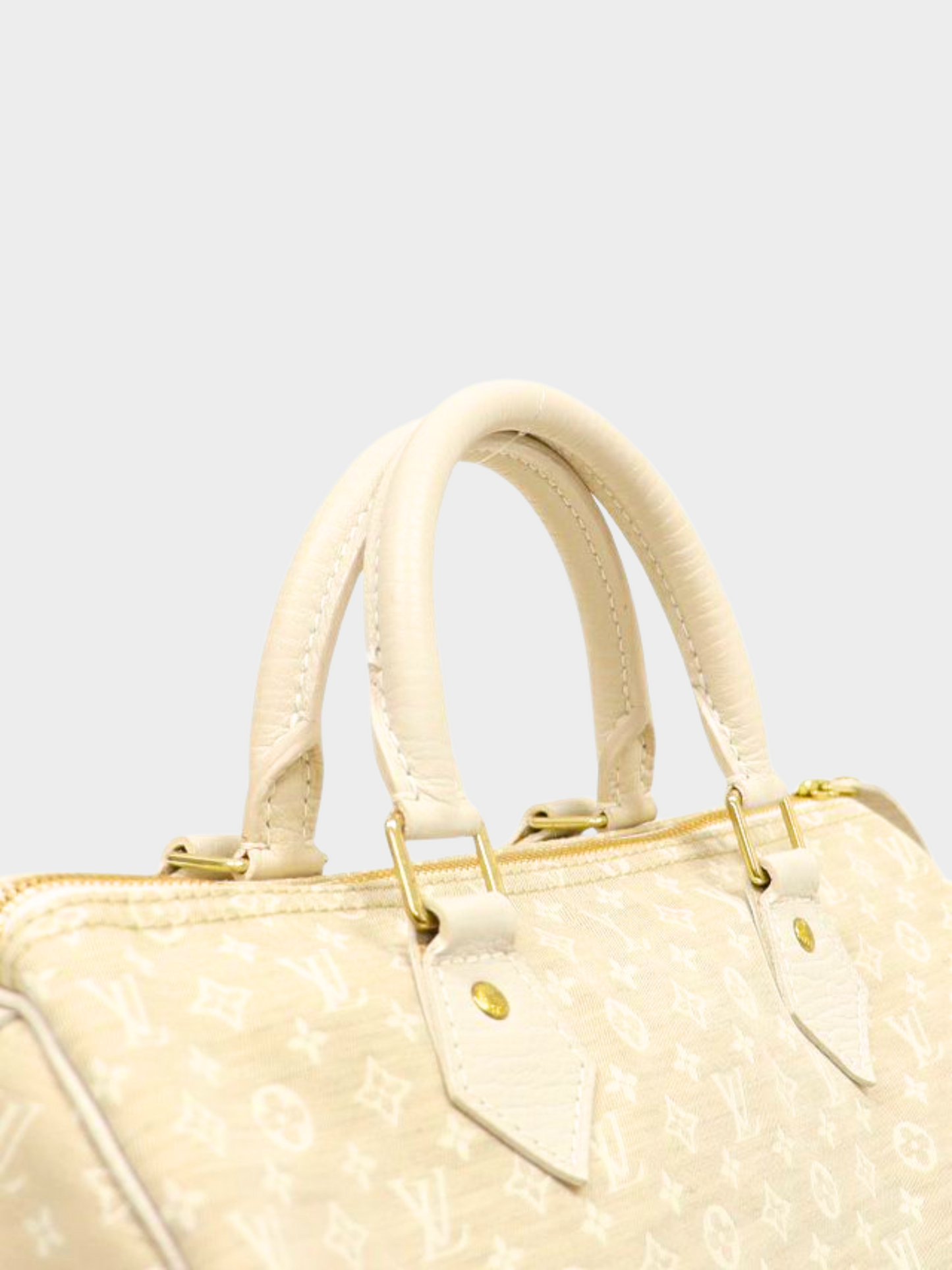 Louis Vuitton 2000s Beige Monogram Mini Lin Speedy 30 Bag