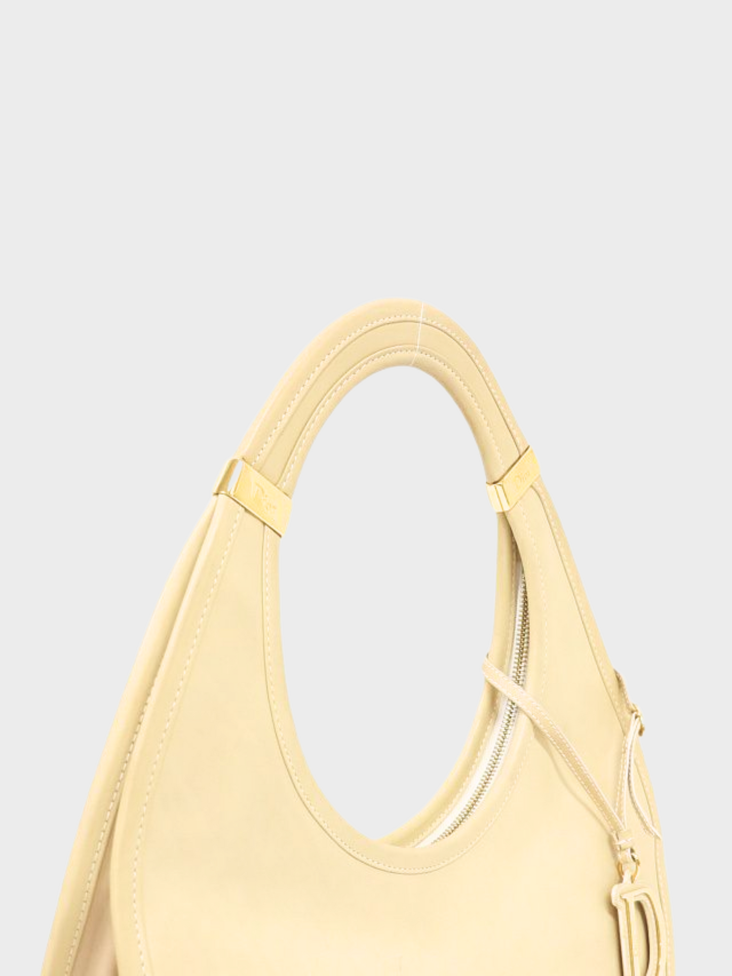 Christian Dior 2010s Ivory Diorita Hobo Bag