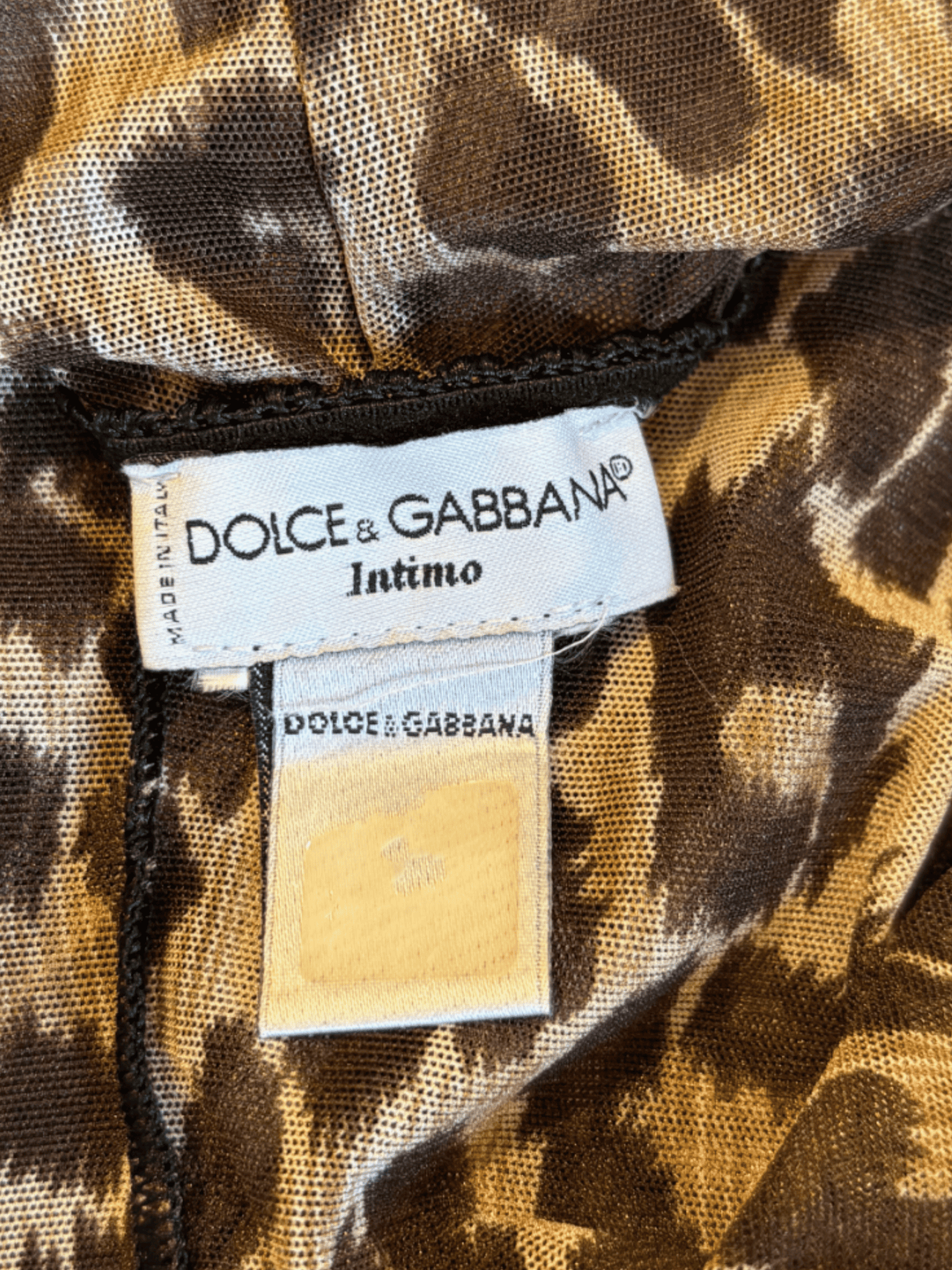 Dolce and Gabbana 2000s Leopard Slip Mini Dress