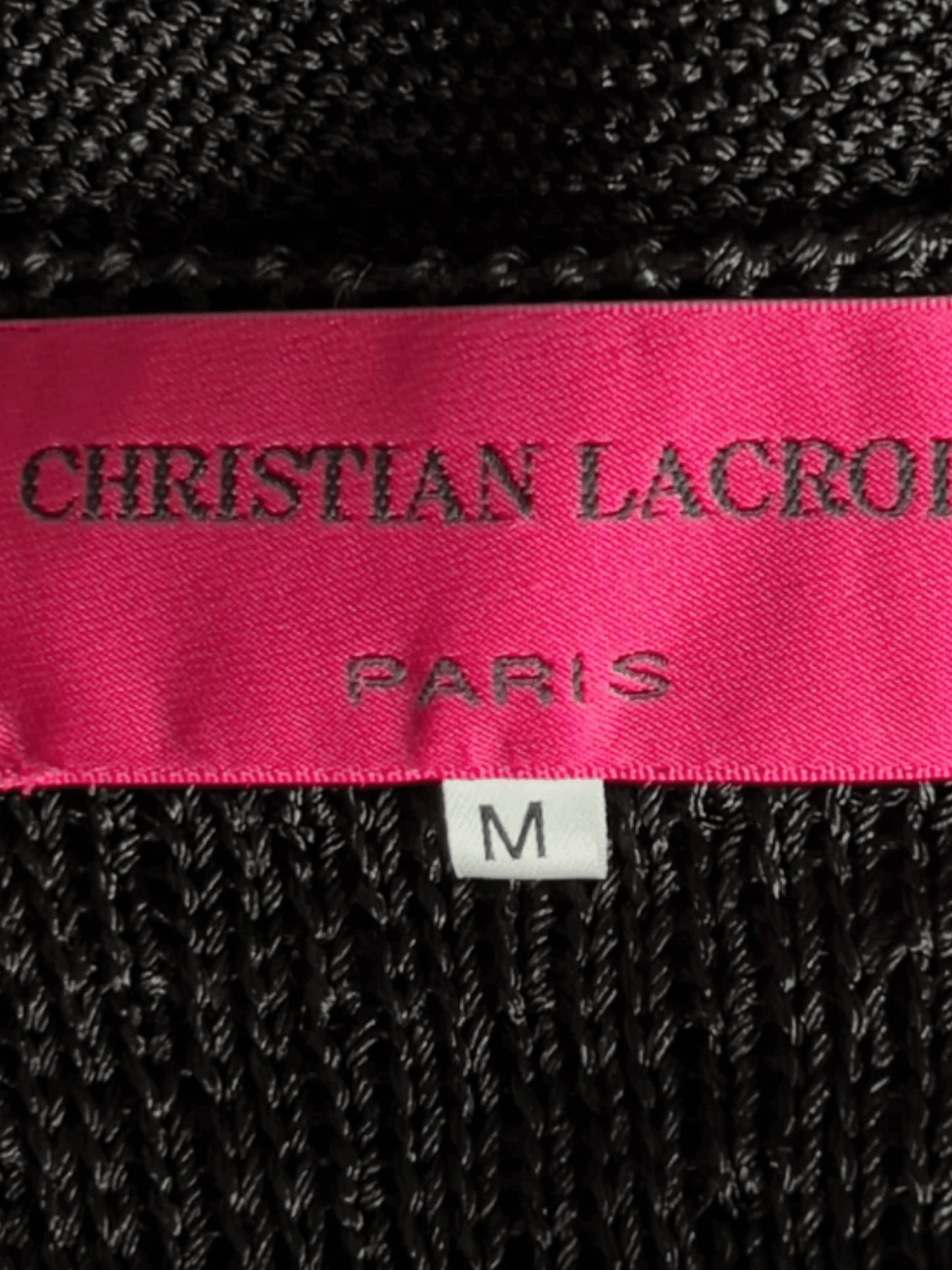 Christian Lacroix 1990s Black Knit Sequined Dress