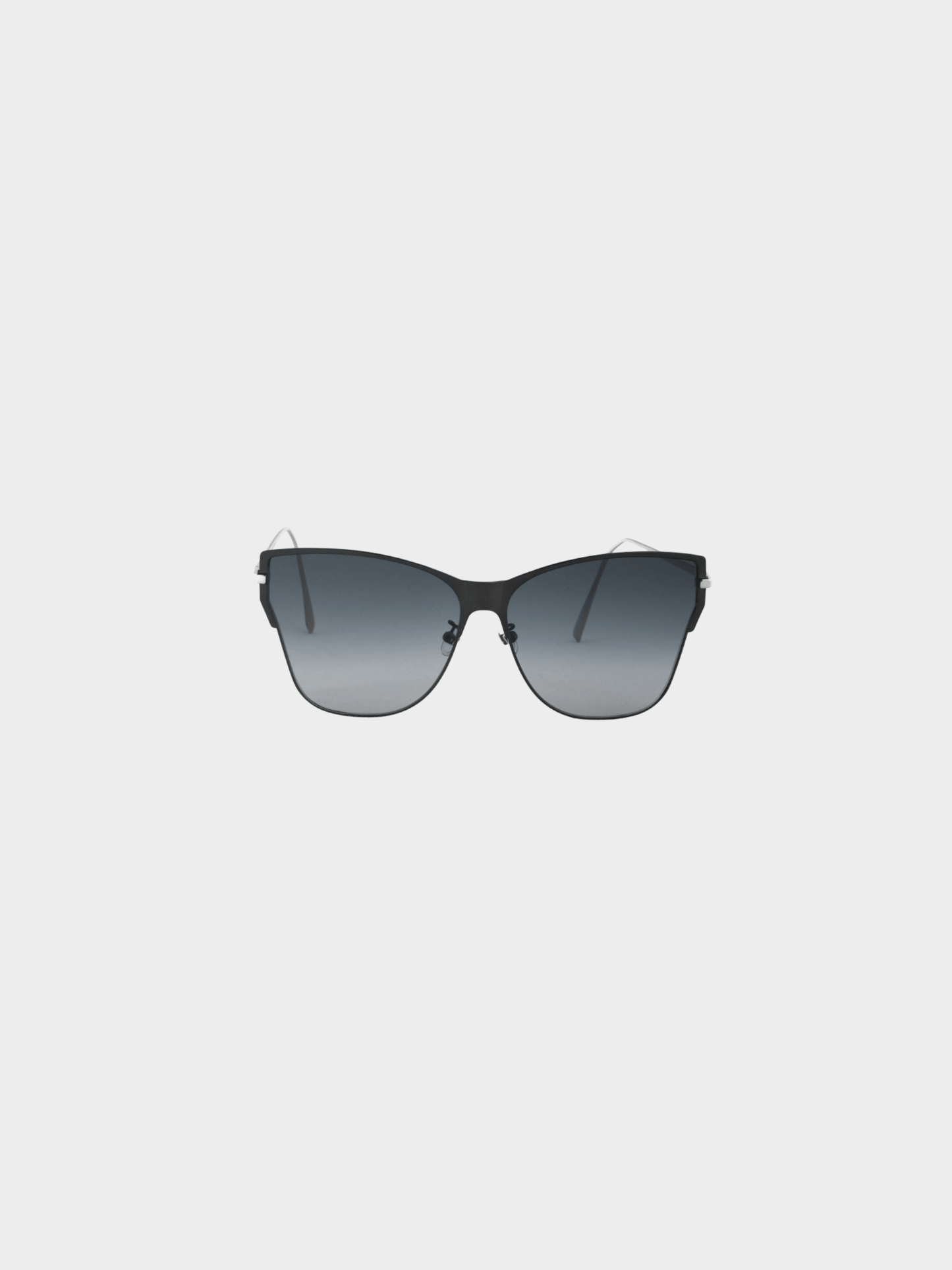 Christian Dior 2016 Futurist Green and Silver-Tone Cat-Eye Sunglasses