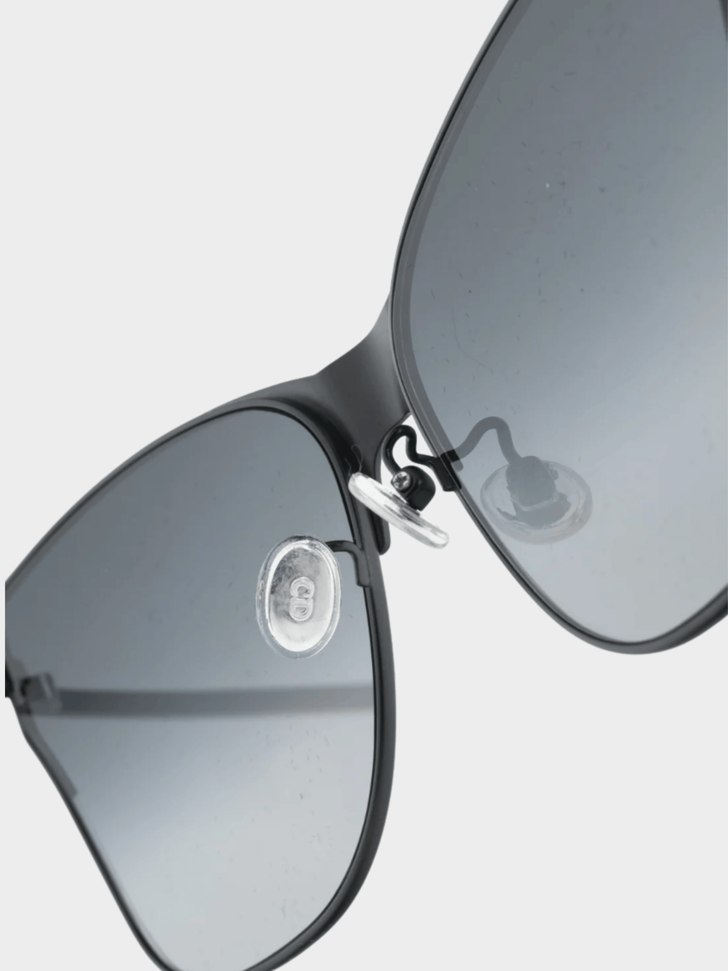 Christian Dior 2016 Futurist Green and Silver-Tone Cat-Eye Sunglasses