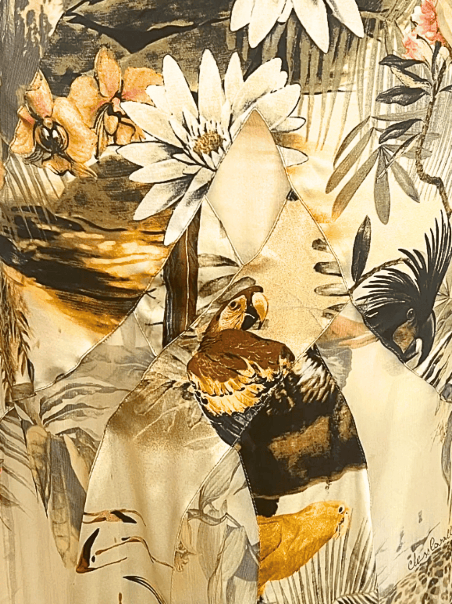 Roberto Cavalli SS 2008 Jungle Print Silk Halterneck Dress