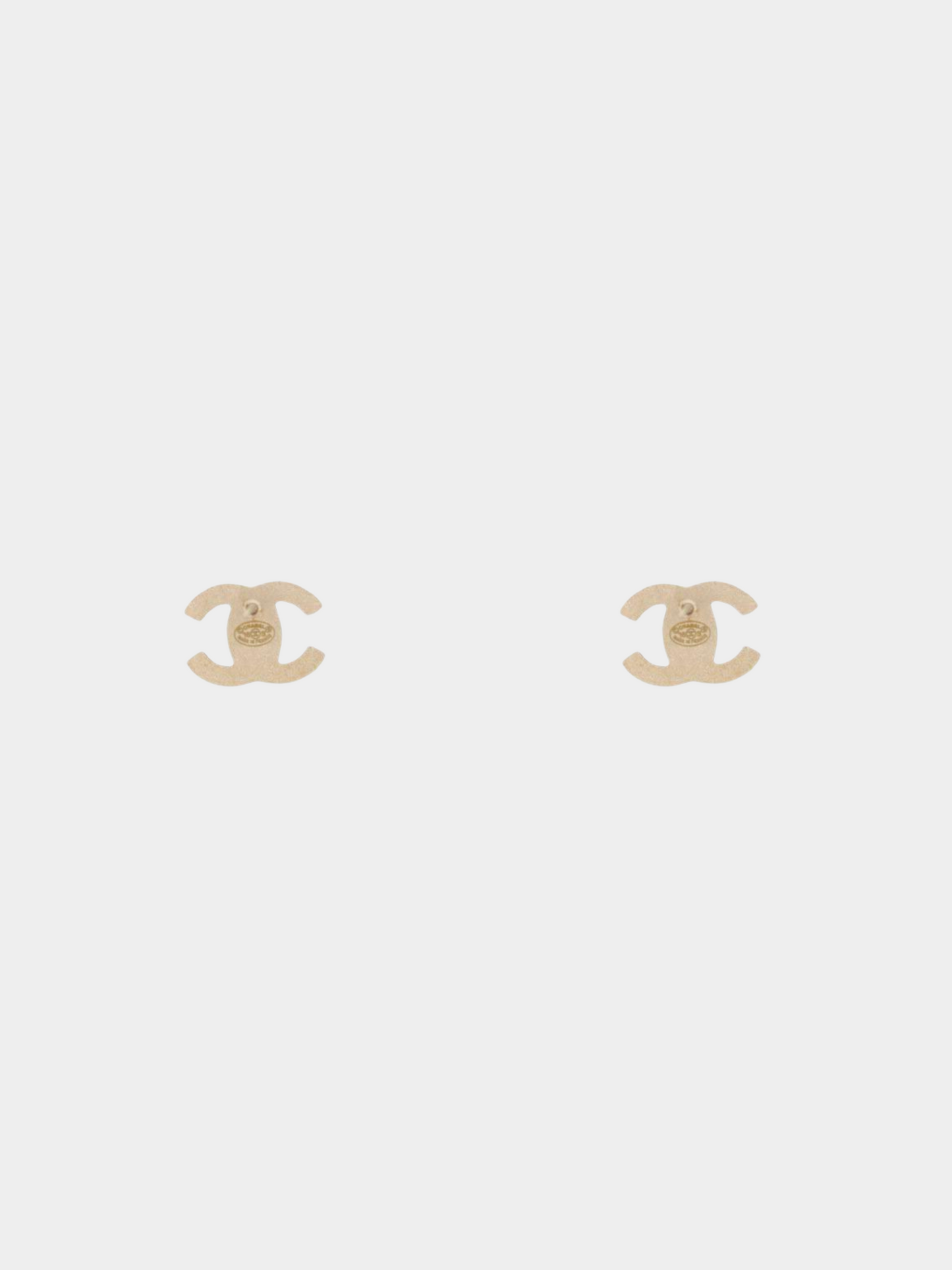 Chanel 2010s Black and White Coco Stud Earrings