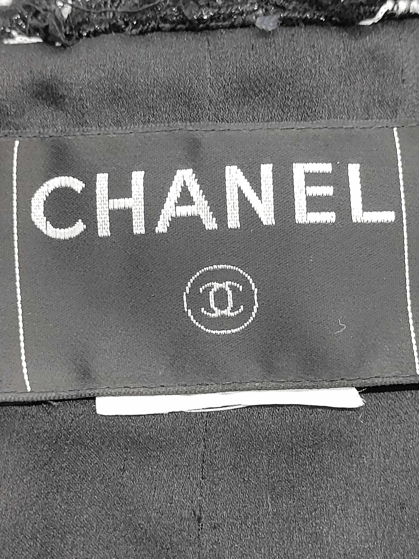 Chanel SS 2006 Black Tweed Evening Jacket