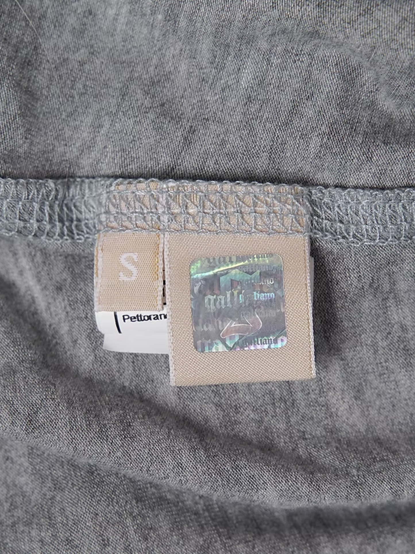 John Galliano 2000s Grey License Plate Tank Top