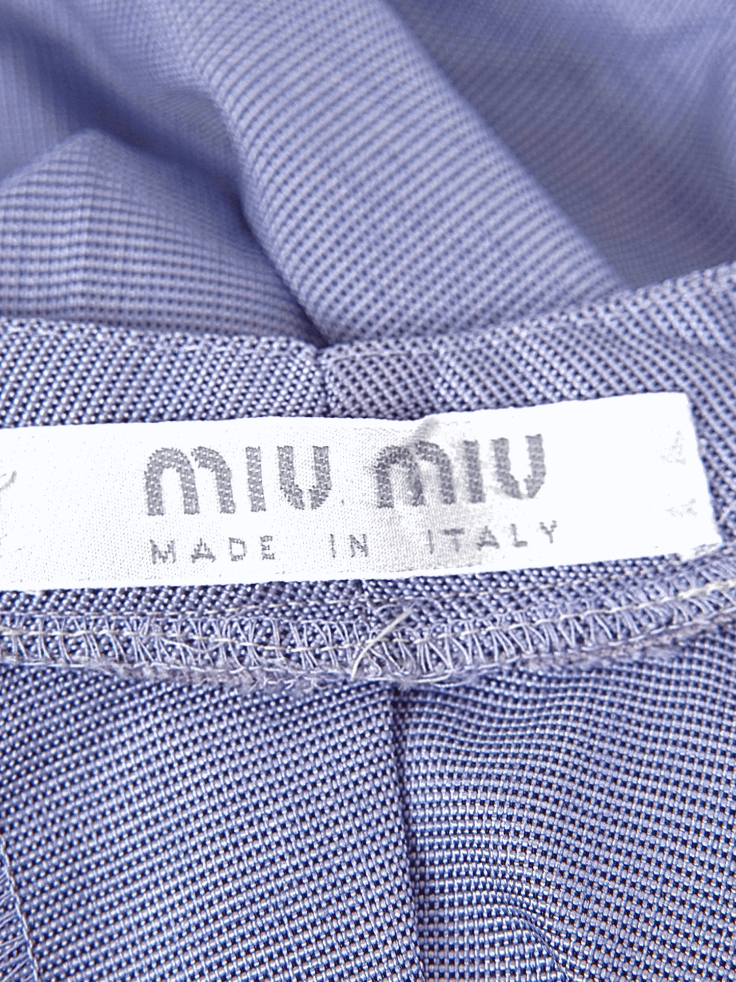 Miu Miu SS 2000 Indigo Grey Vest and Pants Set