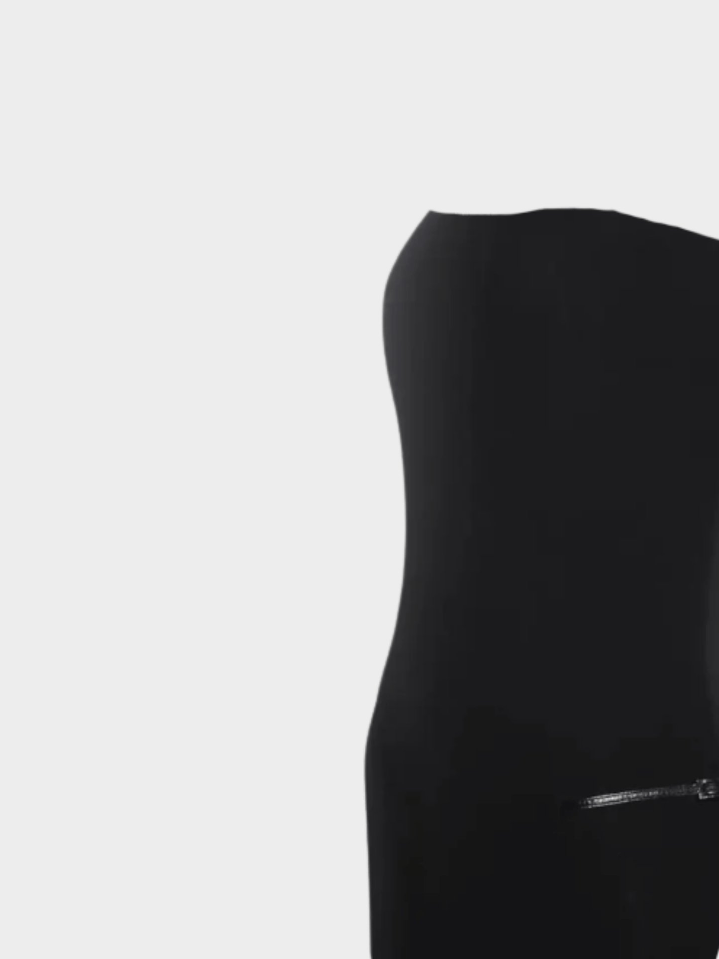 Gucci by Tom Ford 1998 Black Strapless Logo Belt Gown