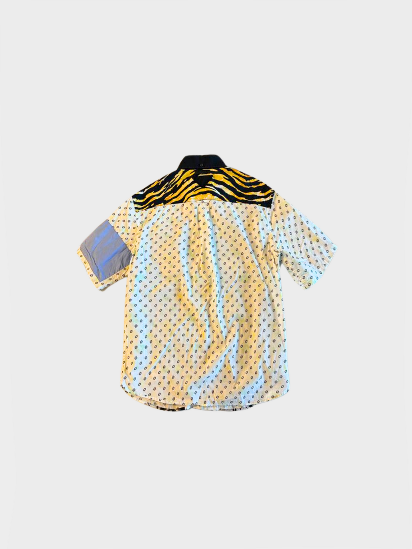 Prada SS 2018 Multicolor Comic Strip Boxy Graphic Button-Down Shirt