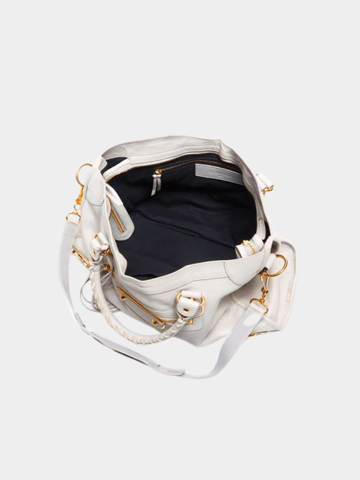 Balenciaga 2014 White Leather Classic City Bag