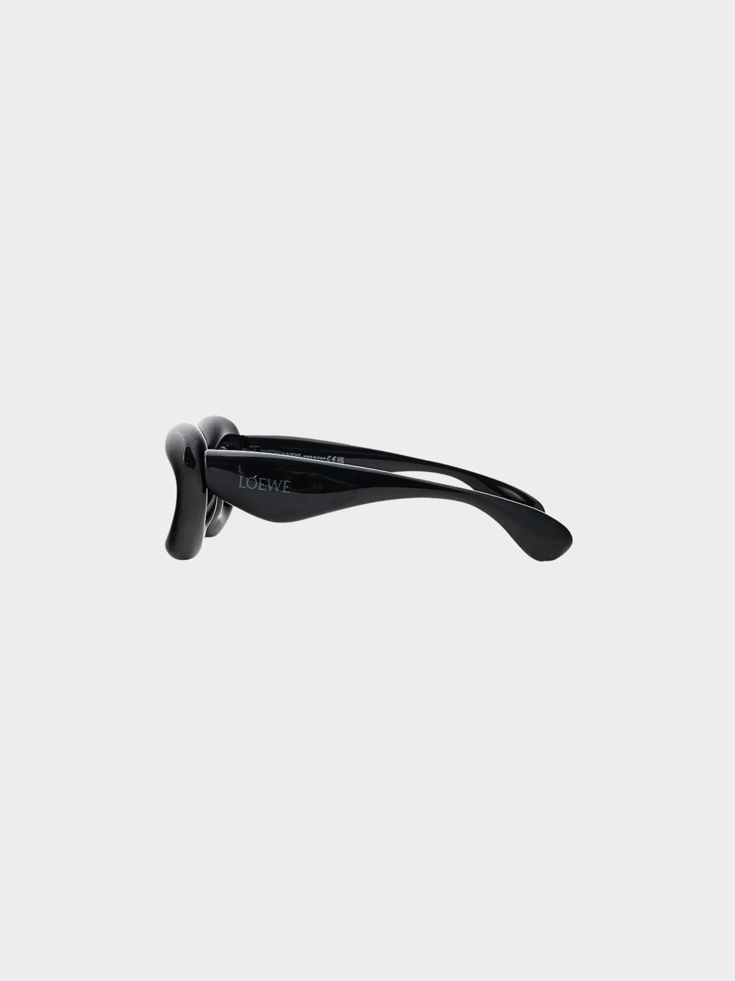 Loewe 2023 Black Cat Eye Inflated Sunglasses