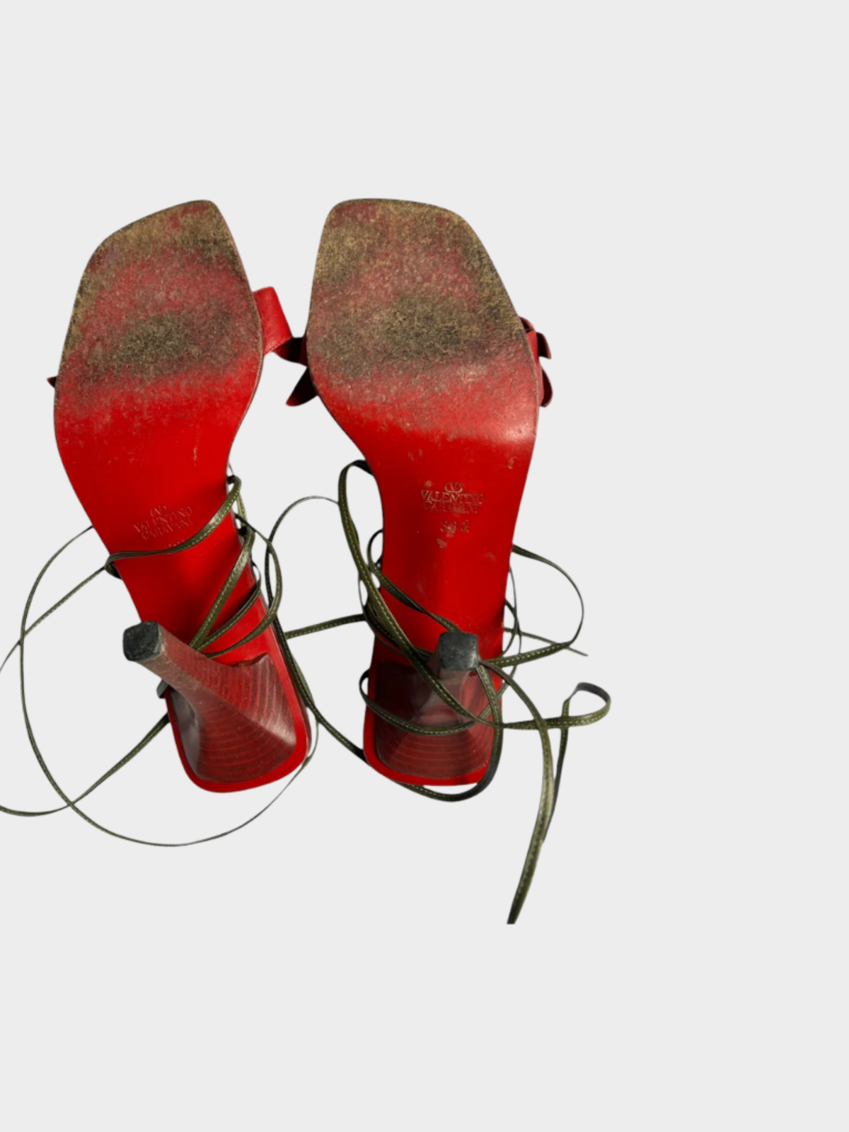 Valentino FW 1999 Rose Ankle Wrap Sandal Heels