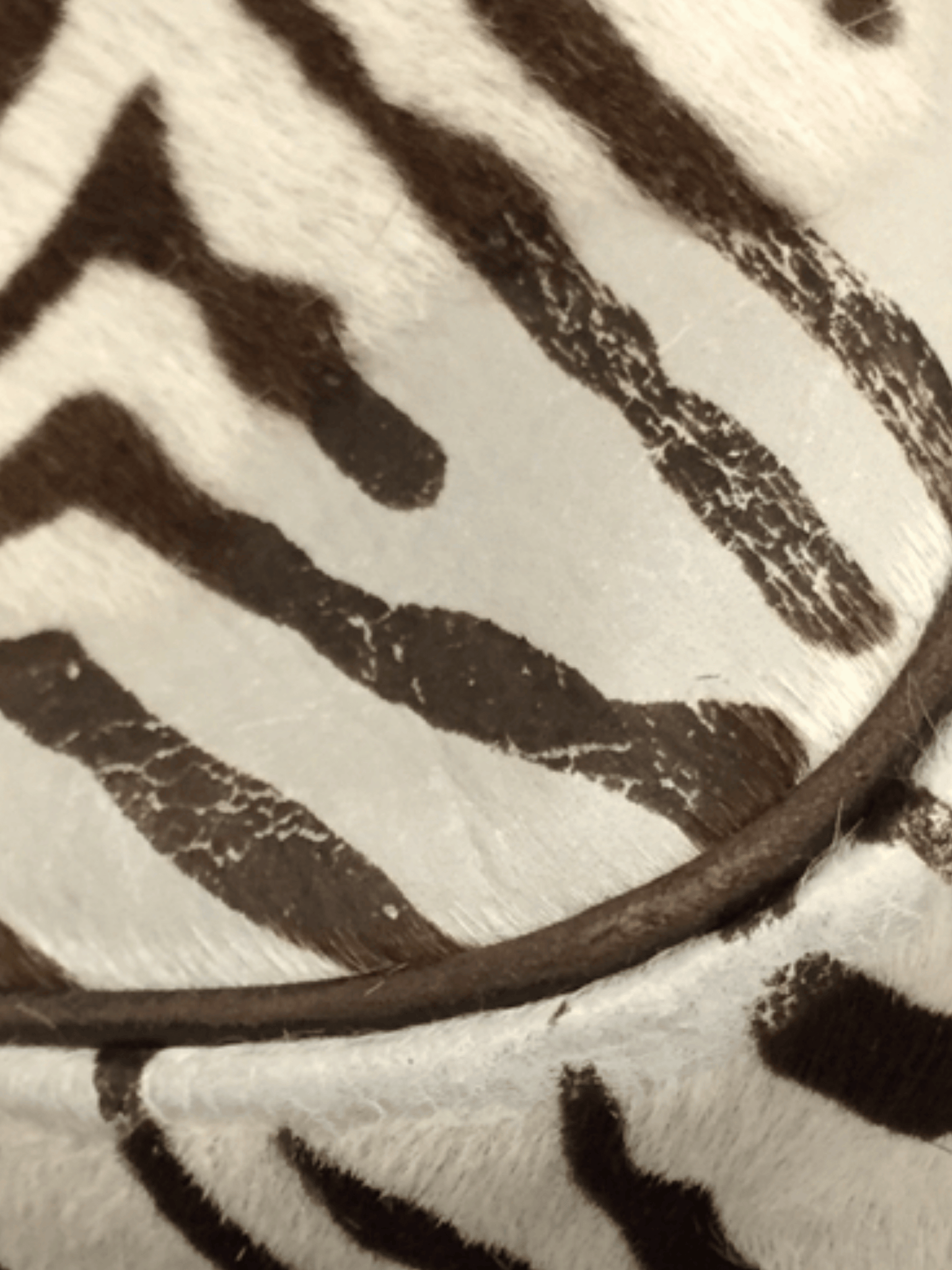 Prada 2000s Tri Color Zebra Print Calfhair Shoulder Bag