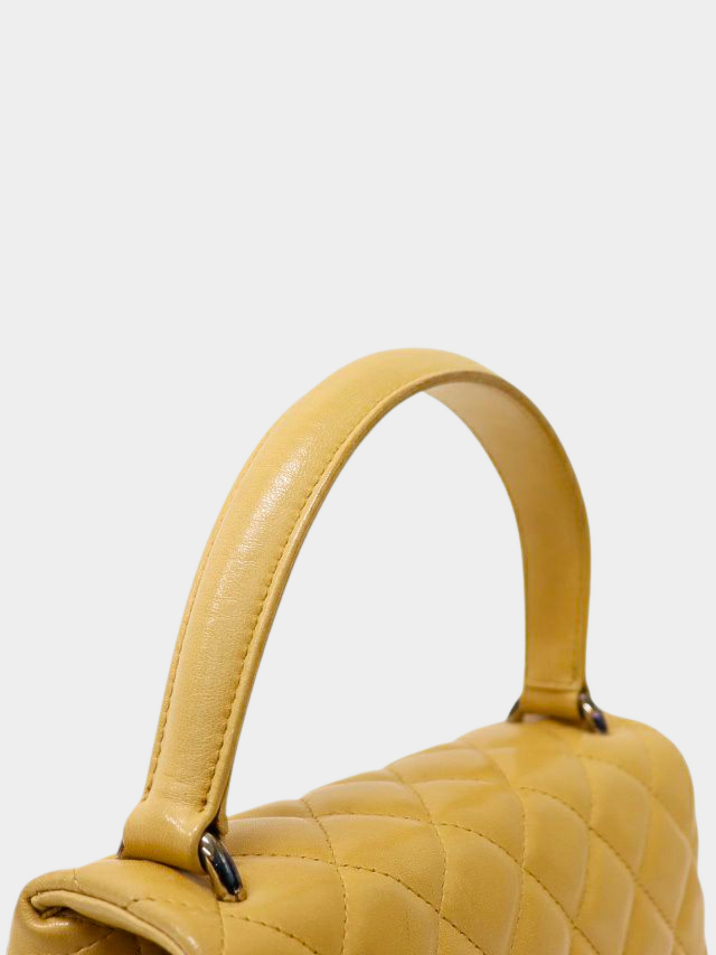 Chanel 2005 Beige Matelasse Top Handle Bag