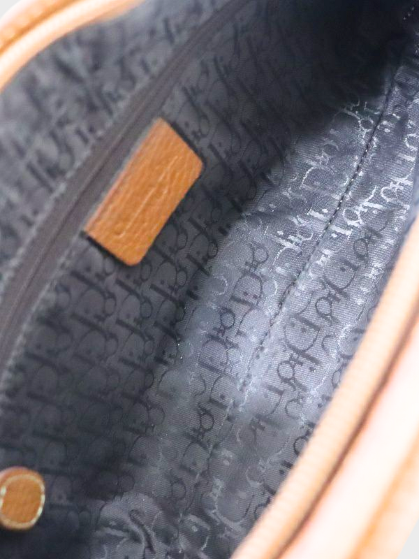 Christian Dior 2002 Brown Double Baudrier Saddle Bag