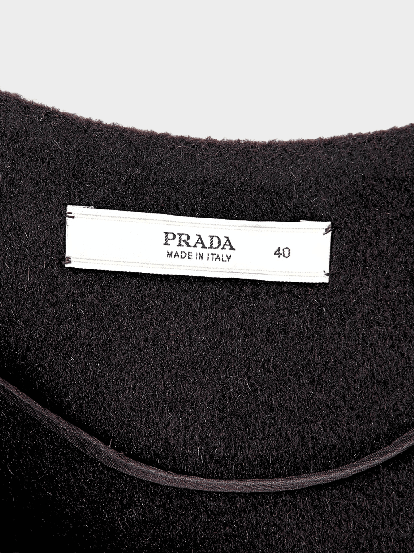 Prada 2000s Brown Wool Mini Dress