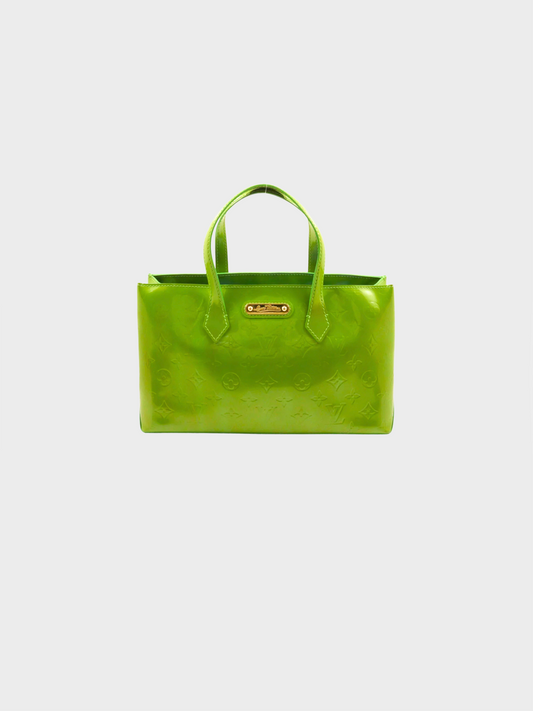 Louis Vuitton 2008 Green Wilshire Monogram Handbag