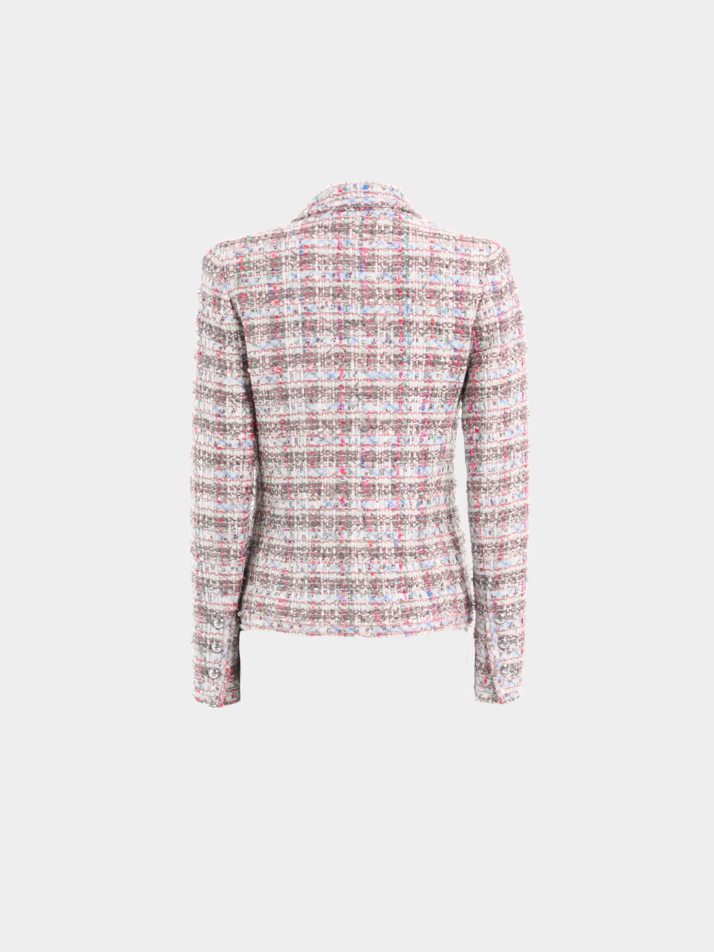 Chanel by Karl Lagerfeld SS 2005 Multicolor ribbon boucle jacket