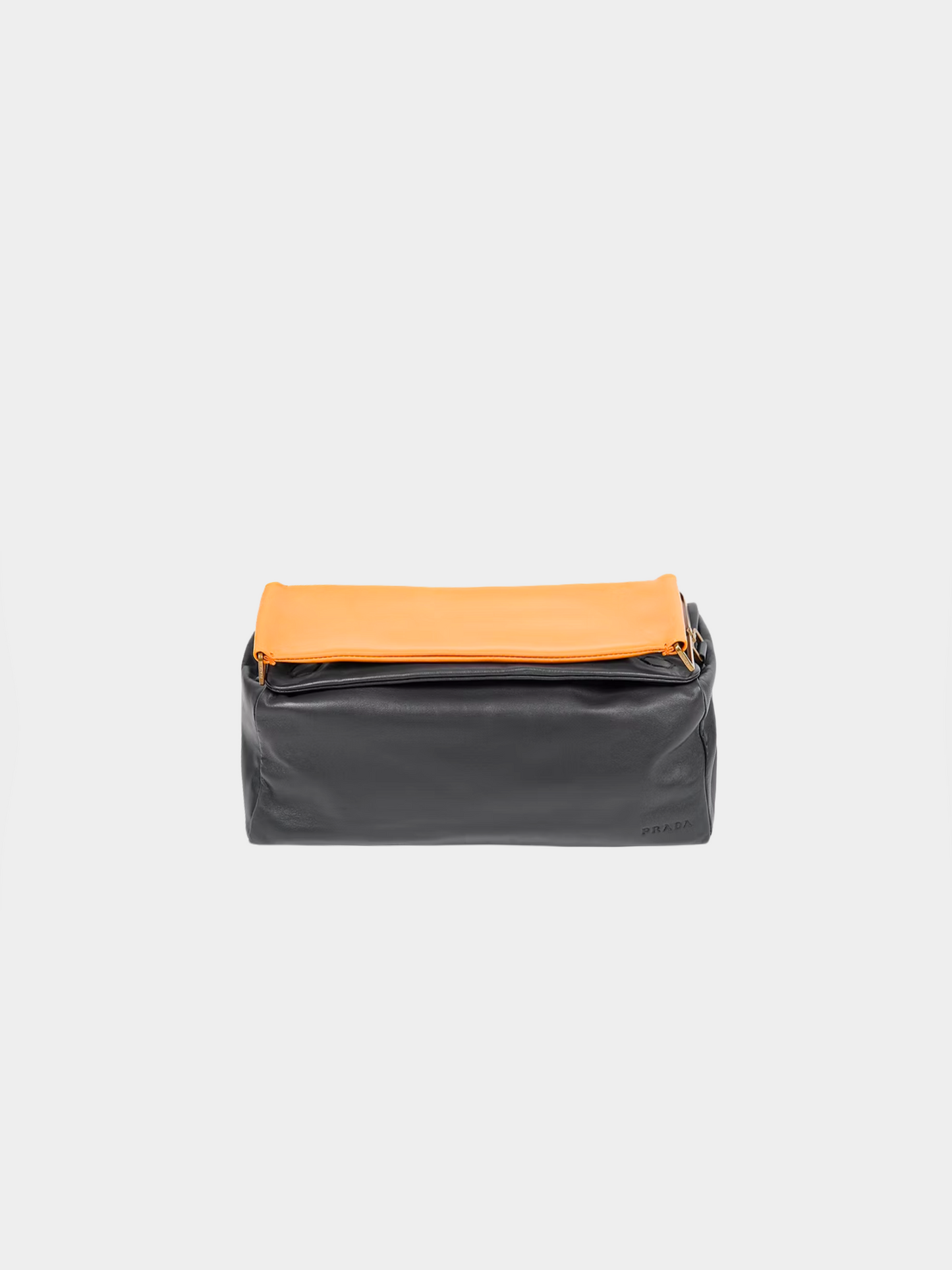 Prada SS 2001 Black Orange Rectangle Bag