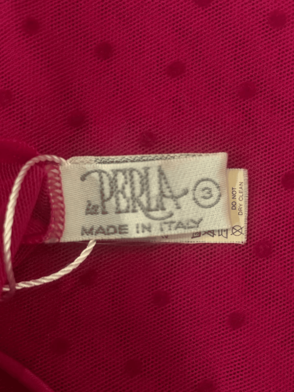 La Perla 2000s Pink Polka Dot Lace Slip Dress