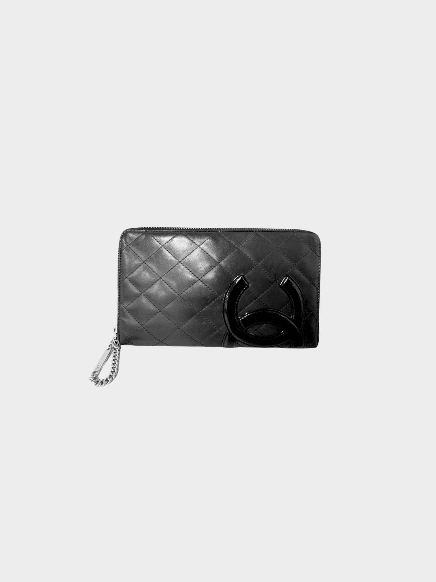 Chanel 2011 Black CC Cambon Long Zip Wallet