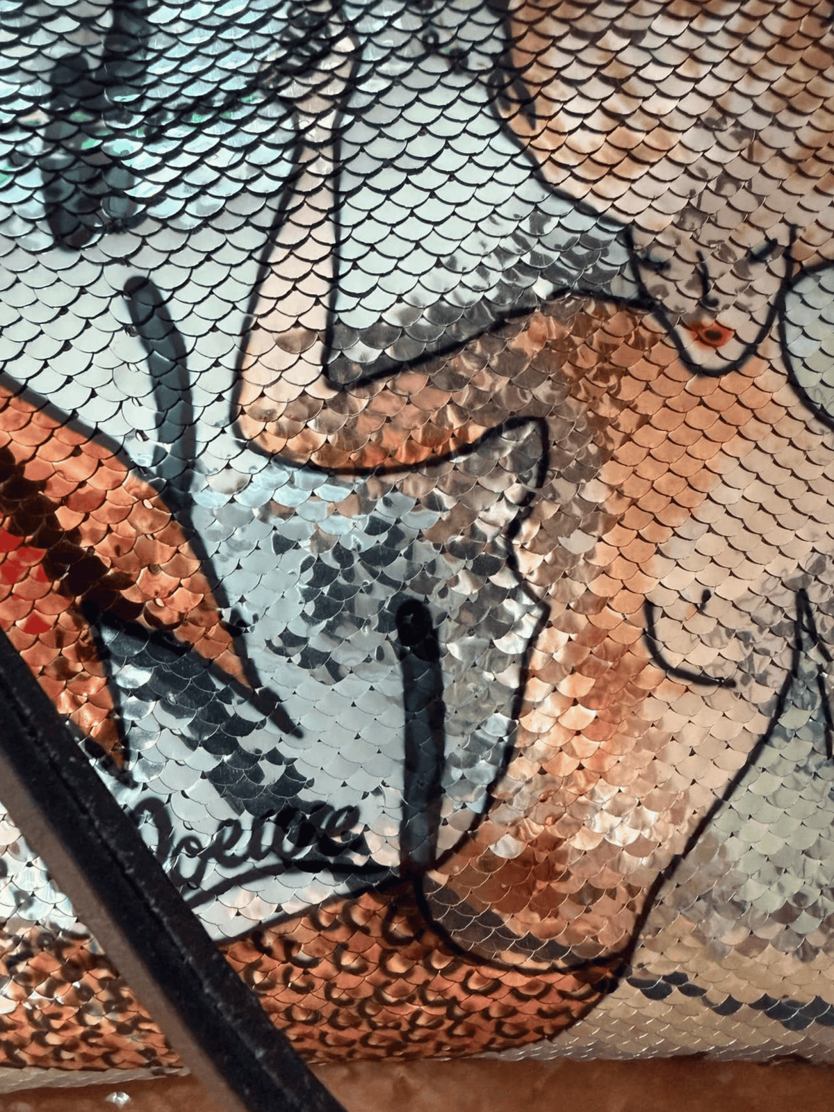Loewe SS 2018 Paula's Ibiza Mermaid Fish Scale Clutch