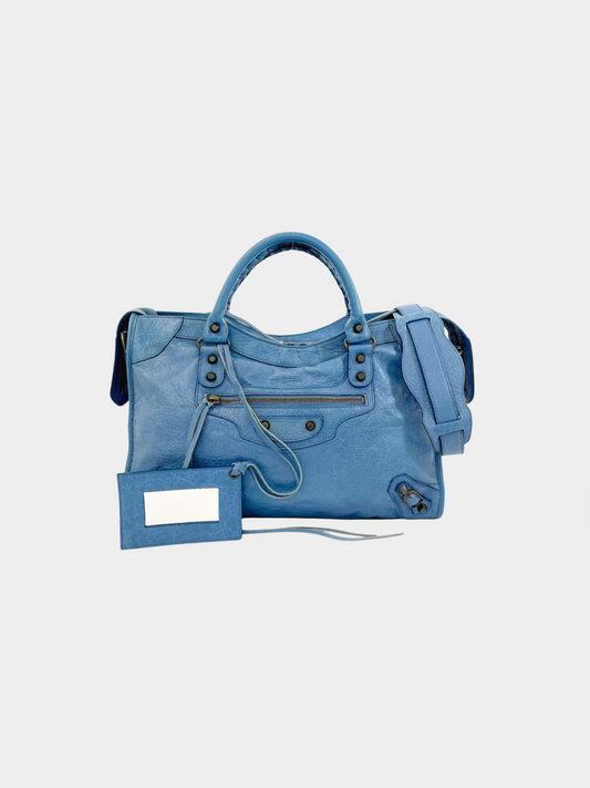 Balenciaga 2011 Blue Leather Classic City Bag