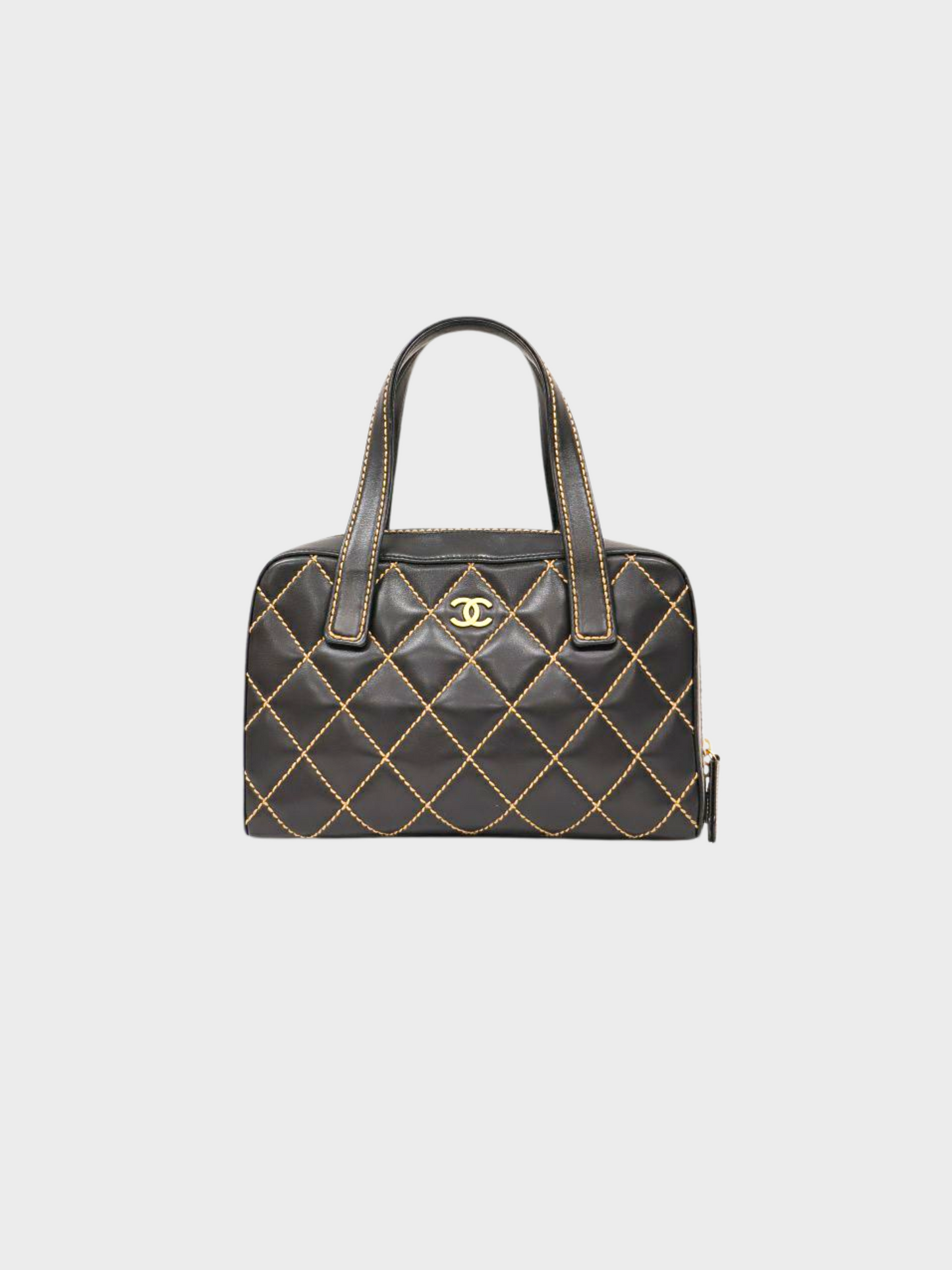 Chanel 2003 Black Wild Stitch Handbag