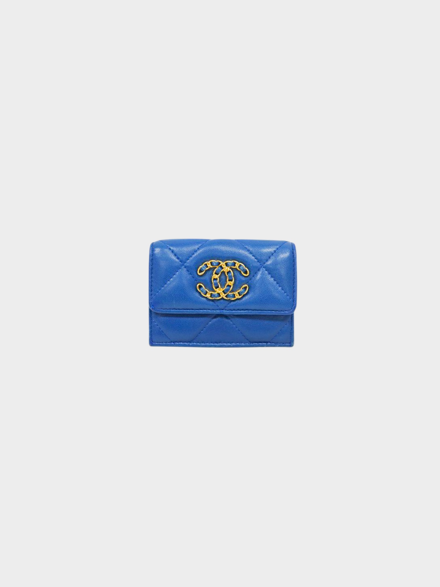 Chanel 2021 Blue CC Wallet